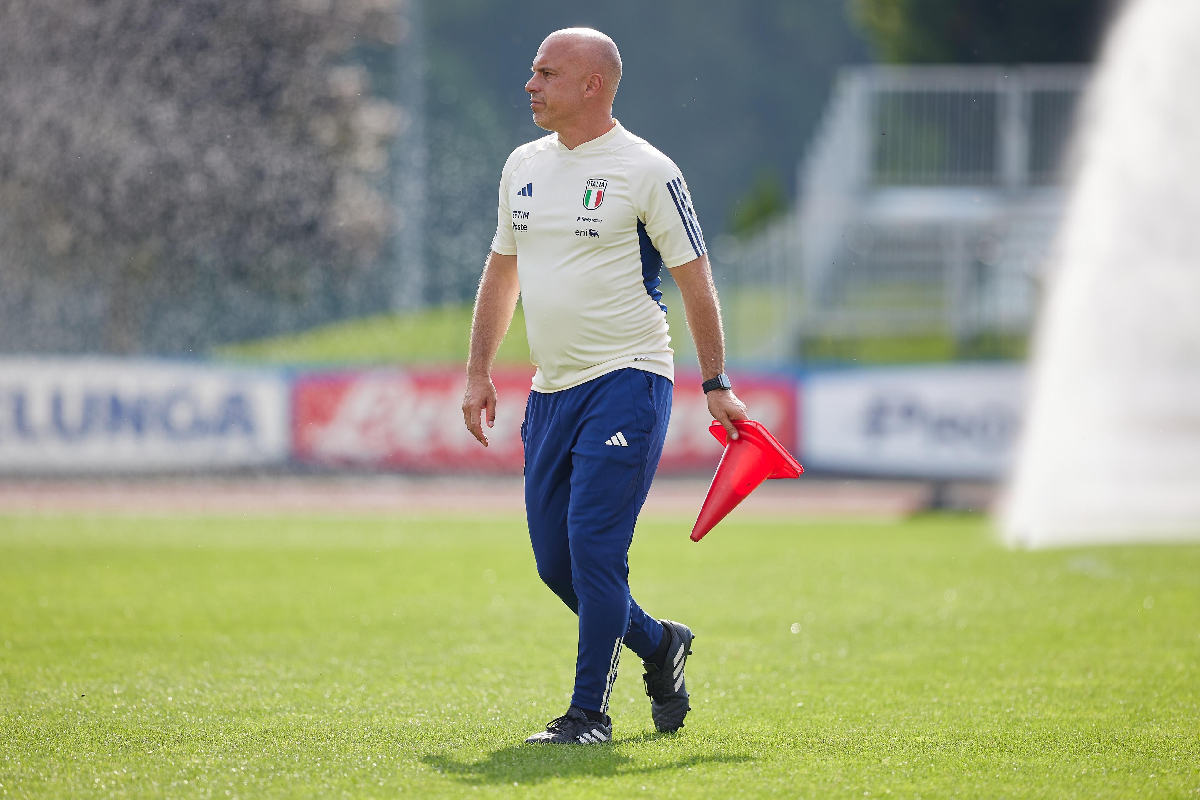 BRUNECK, ITALY - JULY 08: XXXXX during Italy Women Training Session on July 08, 2024 in Bruneck, Italy. (Photo by Emmanuele Ciancaglini/Getty Images)