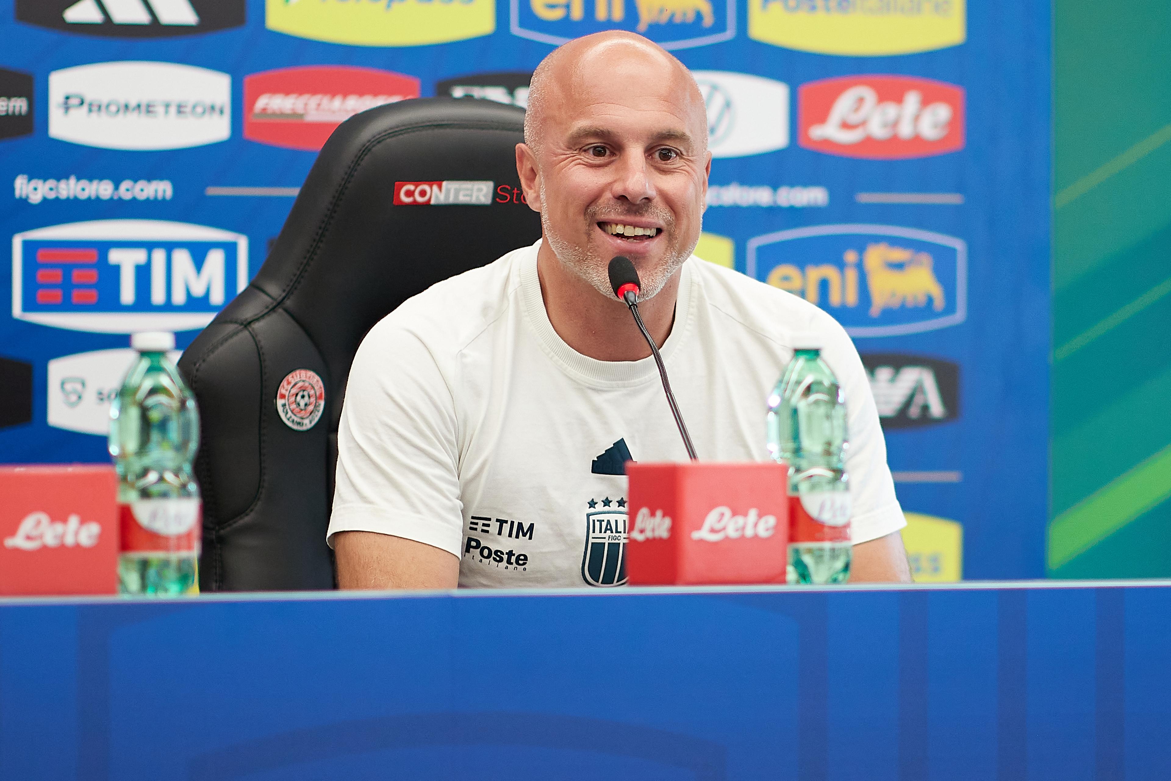 BOLZANO, ITALY - JULY 15: XXXXX of Italy during Italy Women Training Session & Press Conference on July 15, 2024 in Bolzano, Italy. (Photo by Emmanuele Ciancaglini/Getty Images)