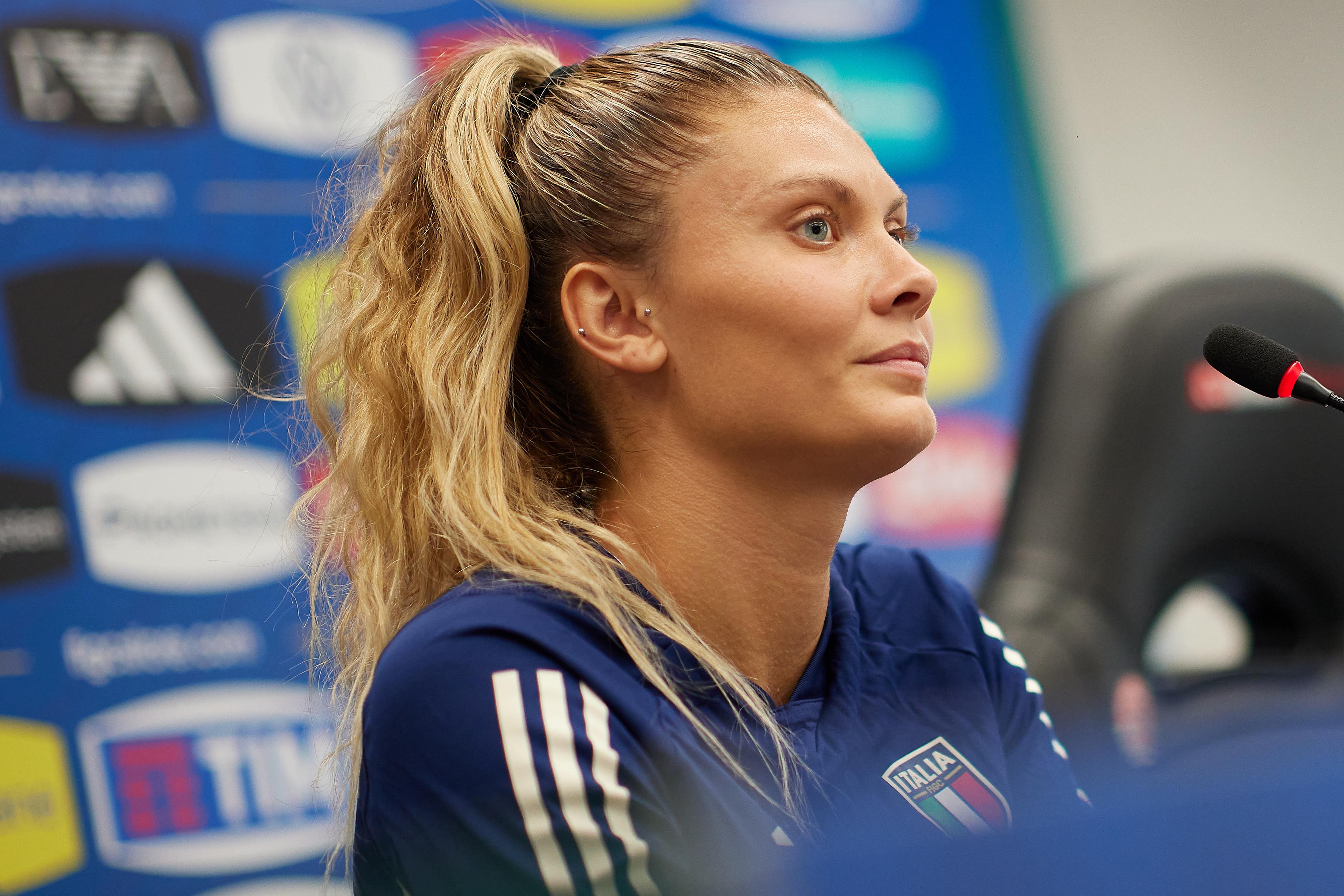 BOLZANO, ITALY - JULY 15: XXXXX of Italy during Italy Women Training Session & Press Conference on July 15, 2024 in Bolzano, Italy. (Photo by Emmanuele Ciancaglini/Getty Images)