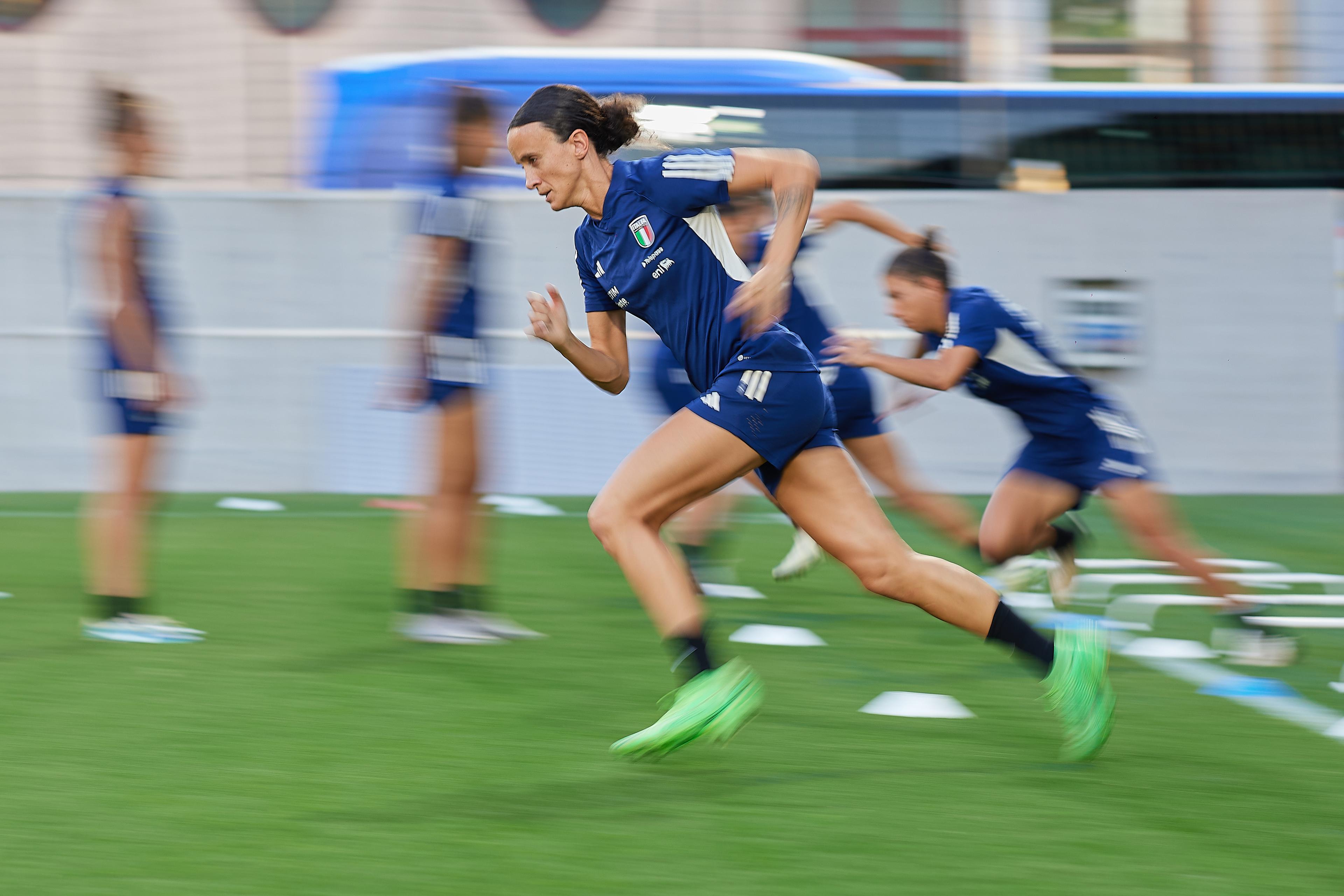 BOLZANO, ITALY - JULY 15: XXXXX of Italy during Italy Women Training Session & Press Conference on July 15, 2024 in Bolzano, Italy. (Photo by Emmanuele Ciancaglini/Getty Images)