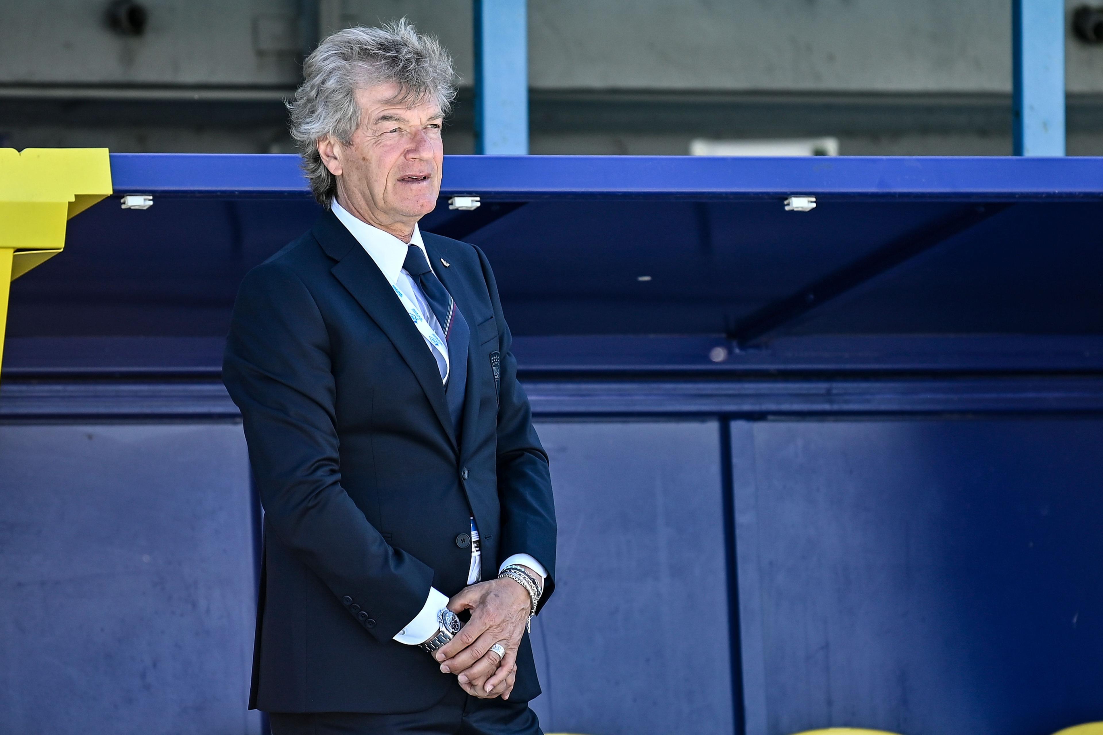 AUBAGNE, FRANCE - JUNE 10: Giancarlo Antognoni, chief of delegation of Italy U21, looks during the 50th Tournoi Maurice Revello match between Italy U21 and Panama U23 at Stade Jules Ladoumègue on June 10, 2024 in Aubagne, France. (Photo by Diego Puletto/Getty Images)