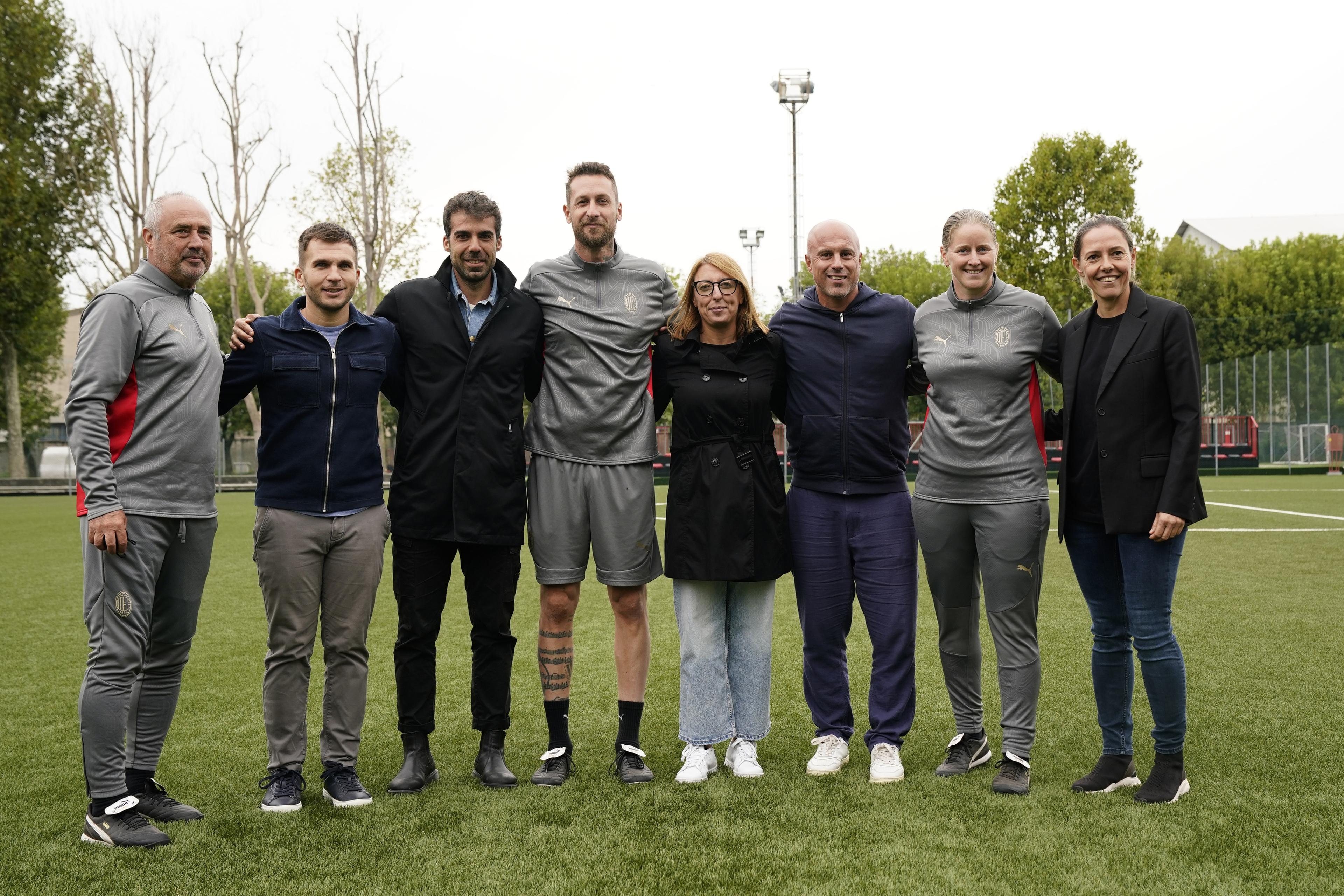 MILAN, ITALY - SEPTEMBER 18: <<enter caption here>> at Vismara PUMA House of Football on September 18, 2024 in Milan, Italy. (Photo by Pier Marco Tacca/AC Milan via Getty Images)