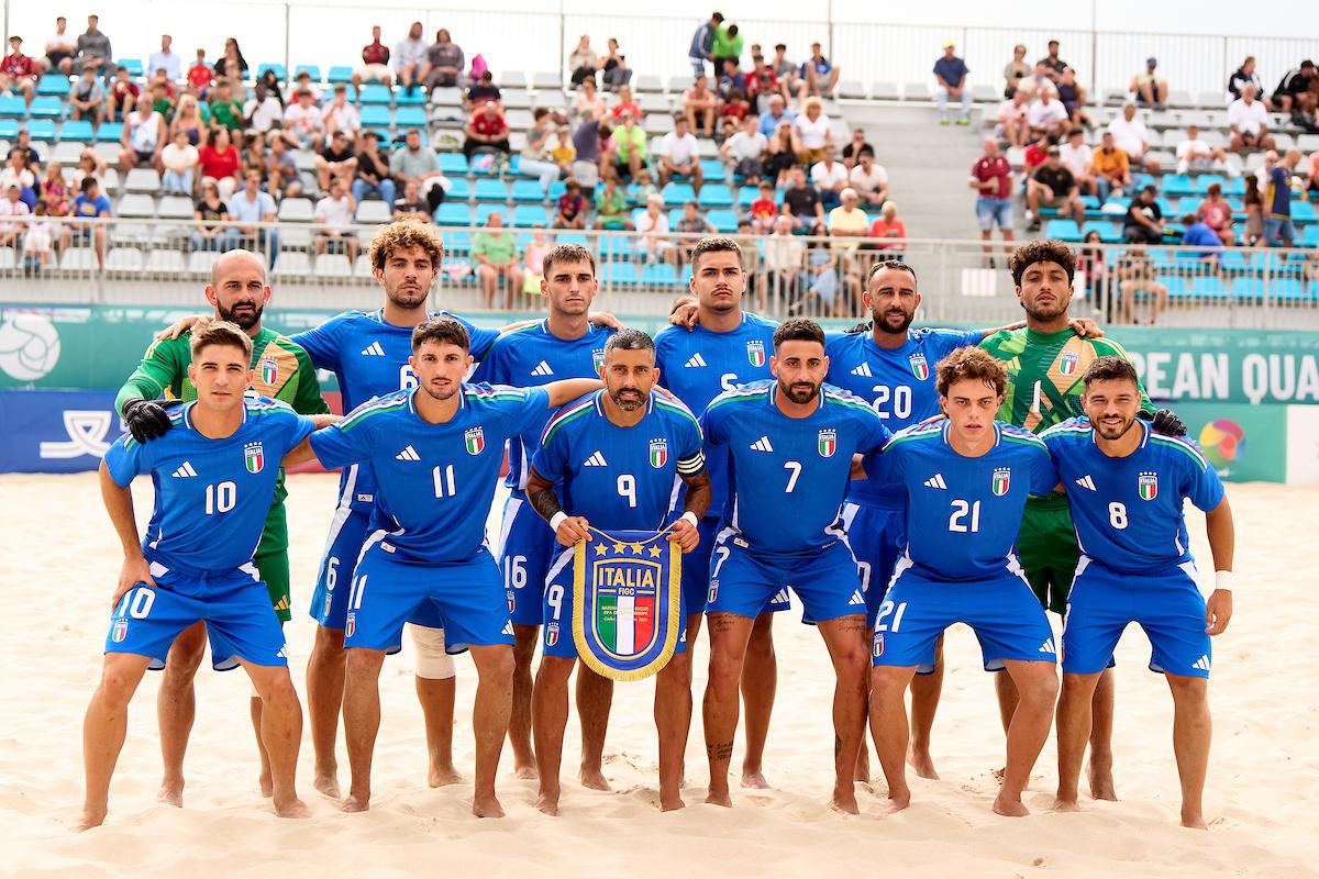 CADIZ, SPAIN - OCTOBER 07: FIFA Beach Soccer World Cup 2025 - European Qualifier Andalucía at Playa de La Victoria on October 07, 2024 in Cadiz, Spain. (Photo by Manuel Queimadelos/Quality Sport Images)
