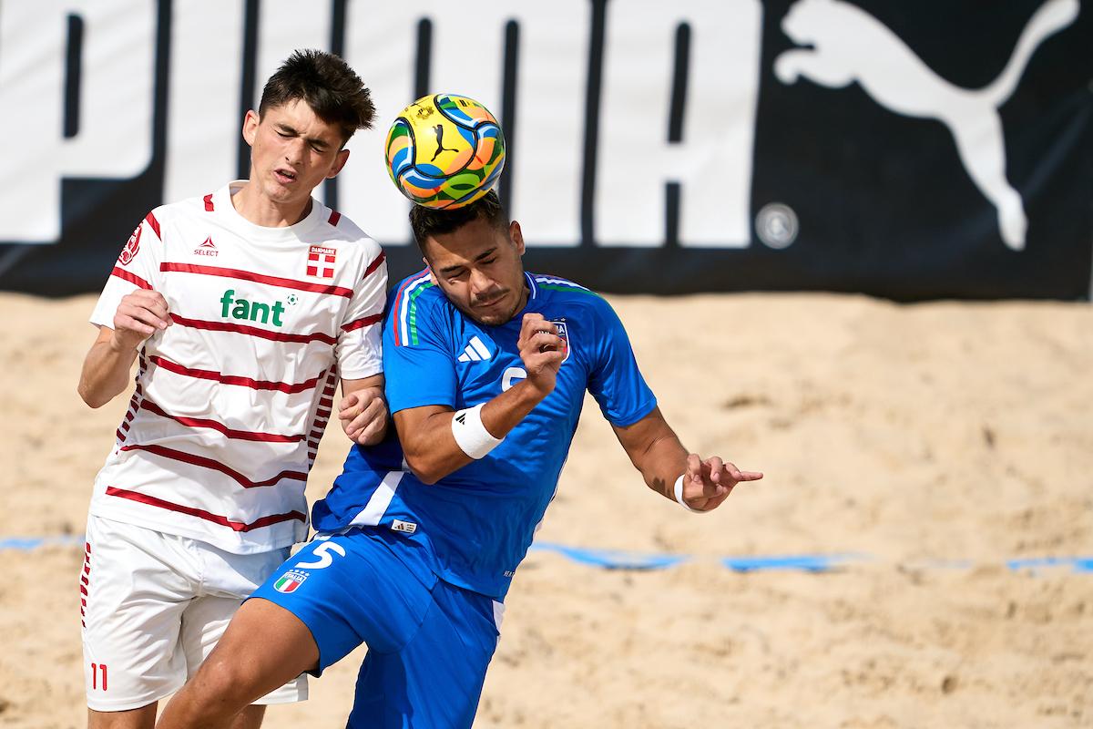 CADIZ, SPAIN - OCTOBER 10: FIFA Beach Soccer World Cup 2025 - European Qualifier Andalucía at Playa de La Victoria on October 10, 2024 in Cadiz, Spain. (Photo by Manuel Queimadelos/Quality Sport Images)