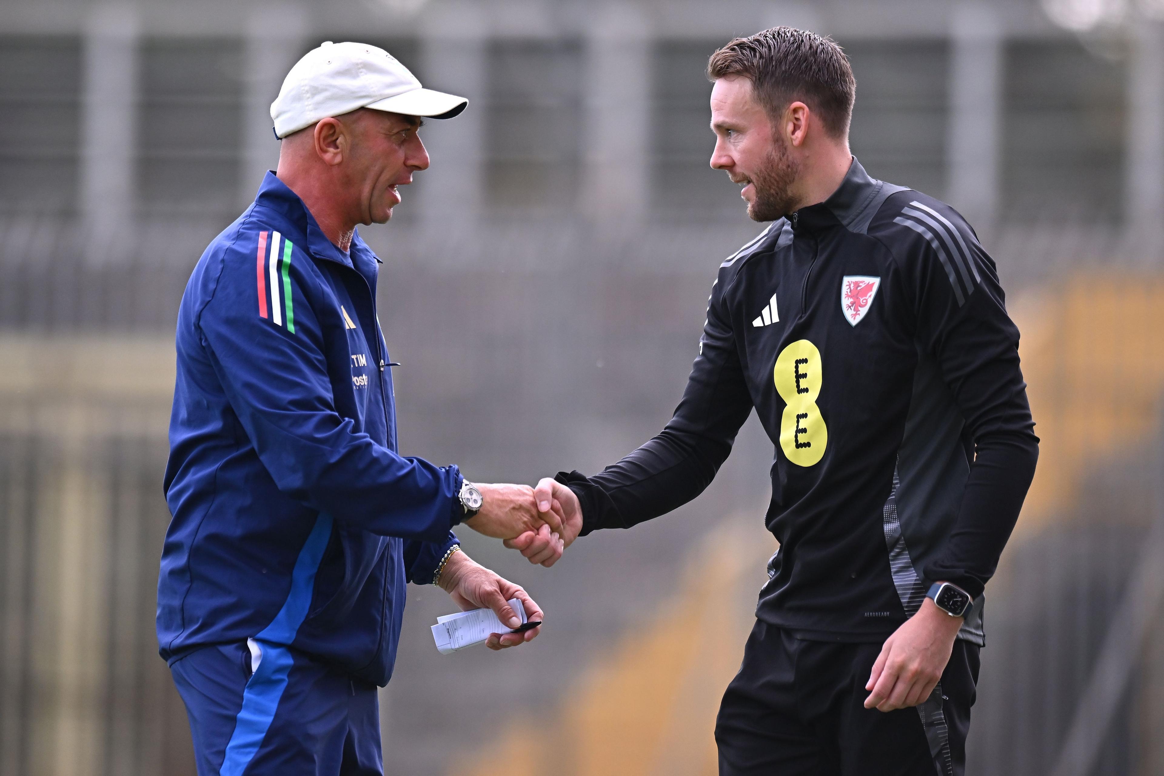 RAVENNA, ITALY - OCTOBER 10: Alberto Bollini head coach of Italy U19 looks on during the International Friendly match between Italy U19 and Wales U19 at Stadio Benito Stirpe on October 10, 2024 in Frosinone, Italy. (Photo by FIGC/FIGC via Getty Images)