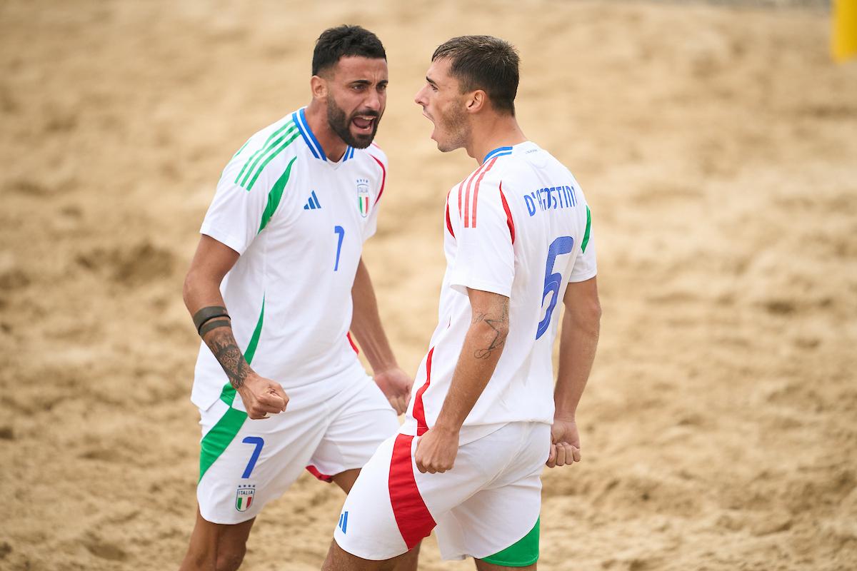 CADIZ, SPAIN - OCTOBER 11: FIFA Beach Soccer World Cup 2025 - European Qualifier Andalucía at Playa de La Victoria on October 11, 2024 in Cadiz, Spain. (Photo by Manuel Queimadelos/Quality Sport Images)