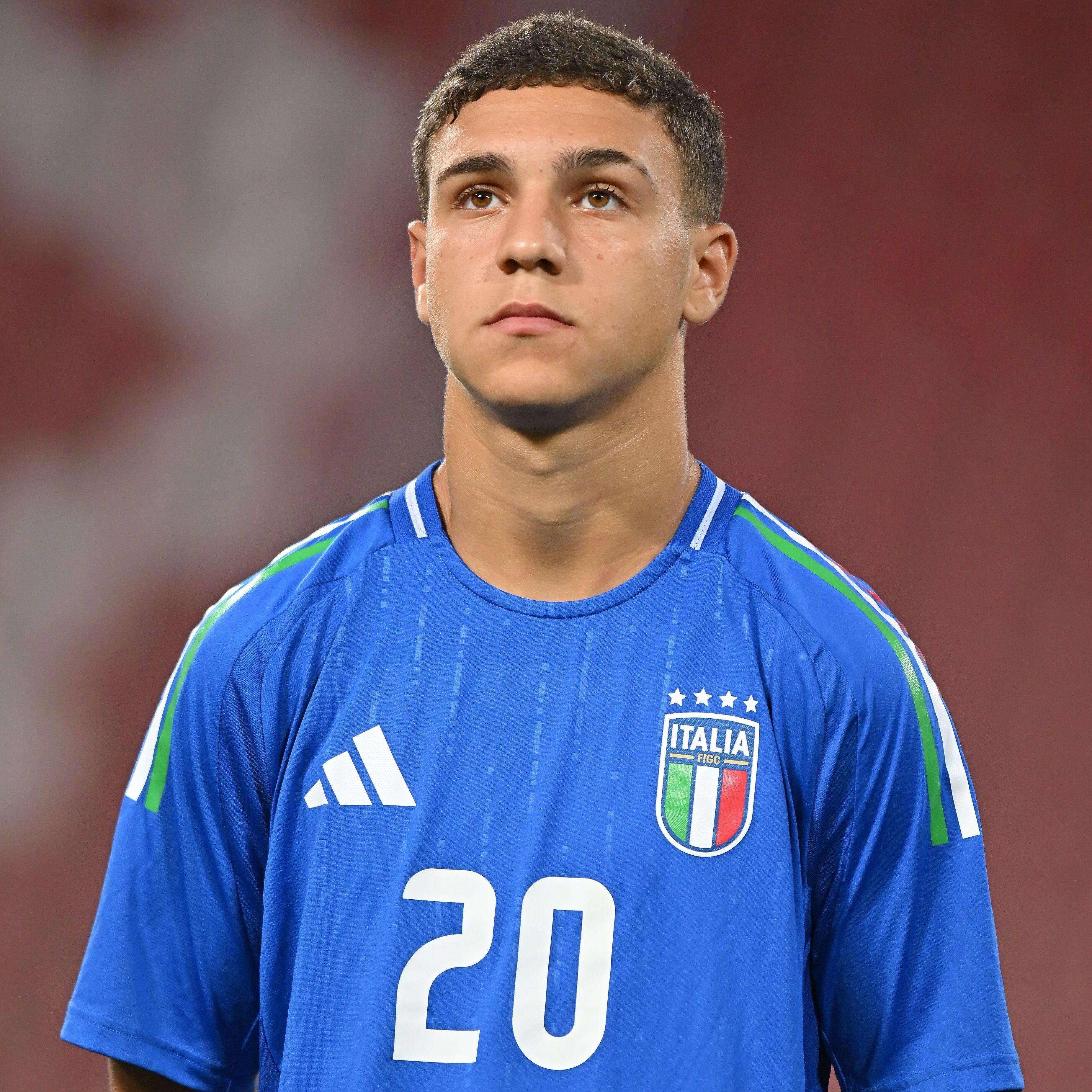 TRIESTE, ITALY - SEPTEMBER 06: Vincenzo Damiano of Italy U17 looks on during the International Friendly match between Italy U17 and Switzerland U17 at Stadio Nereo Rocco on September 06, 2024 in Trieste, Italy. (Photo by Alessandro Sabattini/Getty Images)