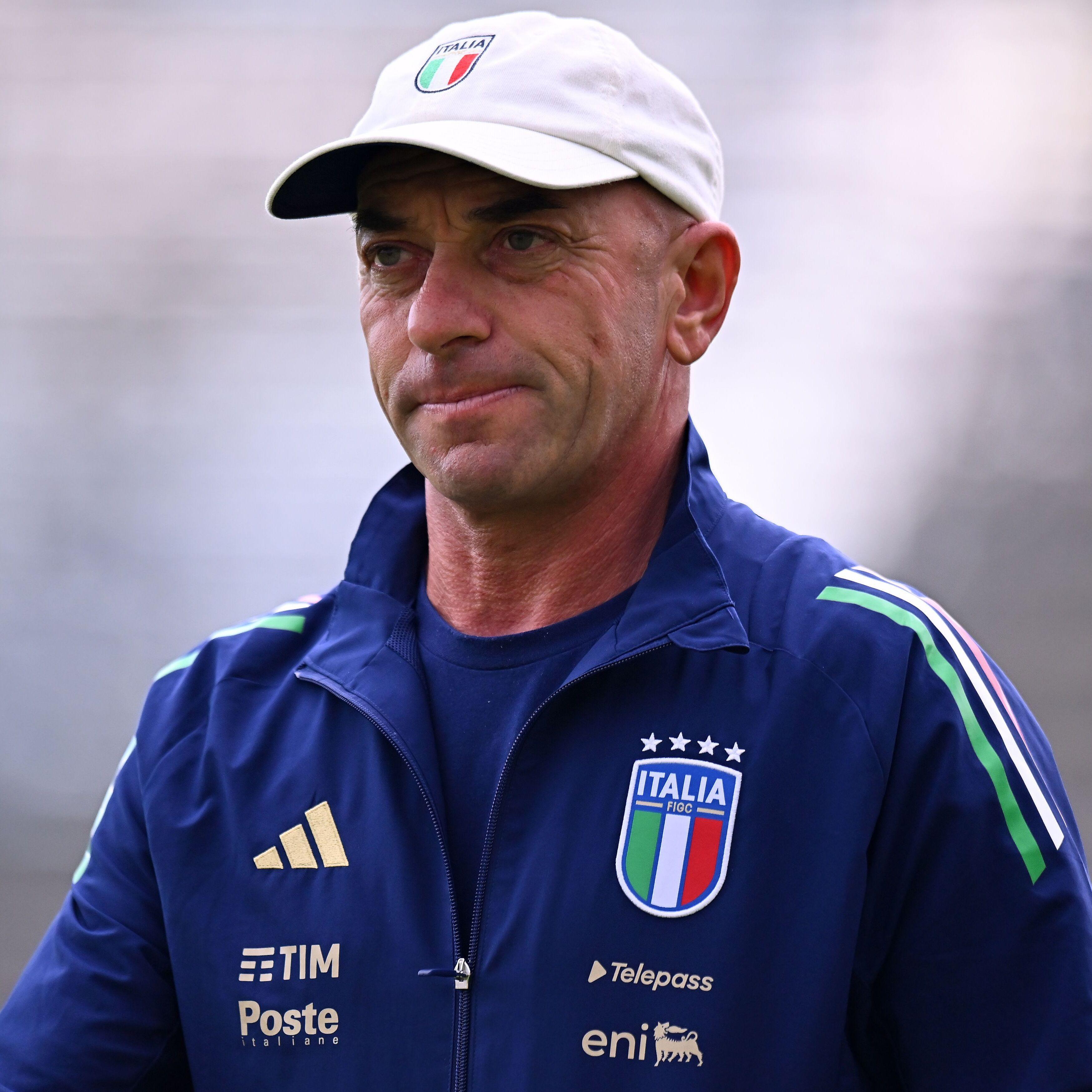 RAVENNA, ITALY - OCTOBER 10: Alberto Bollini head coach of Italy U19 looks on during the International Friendly match between Italy U19 and Wales U19 at Stadio Benito Stirpe on October 10, 2024 in Frosinone, Italy. (Photo by FIGC/FIGC via Getty Images)
