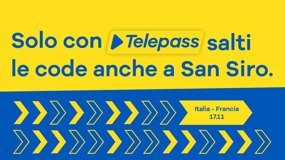 Italia-Francia: con Telepass sarà possibile entrare a San Siro senza fare la coda