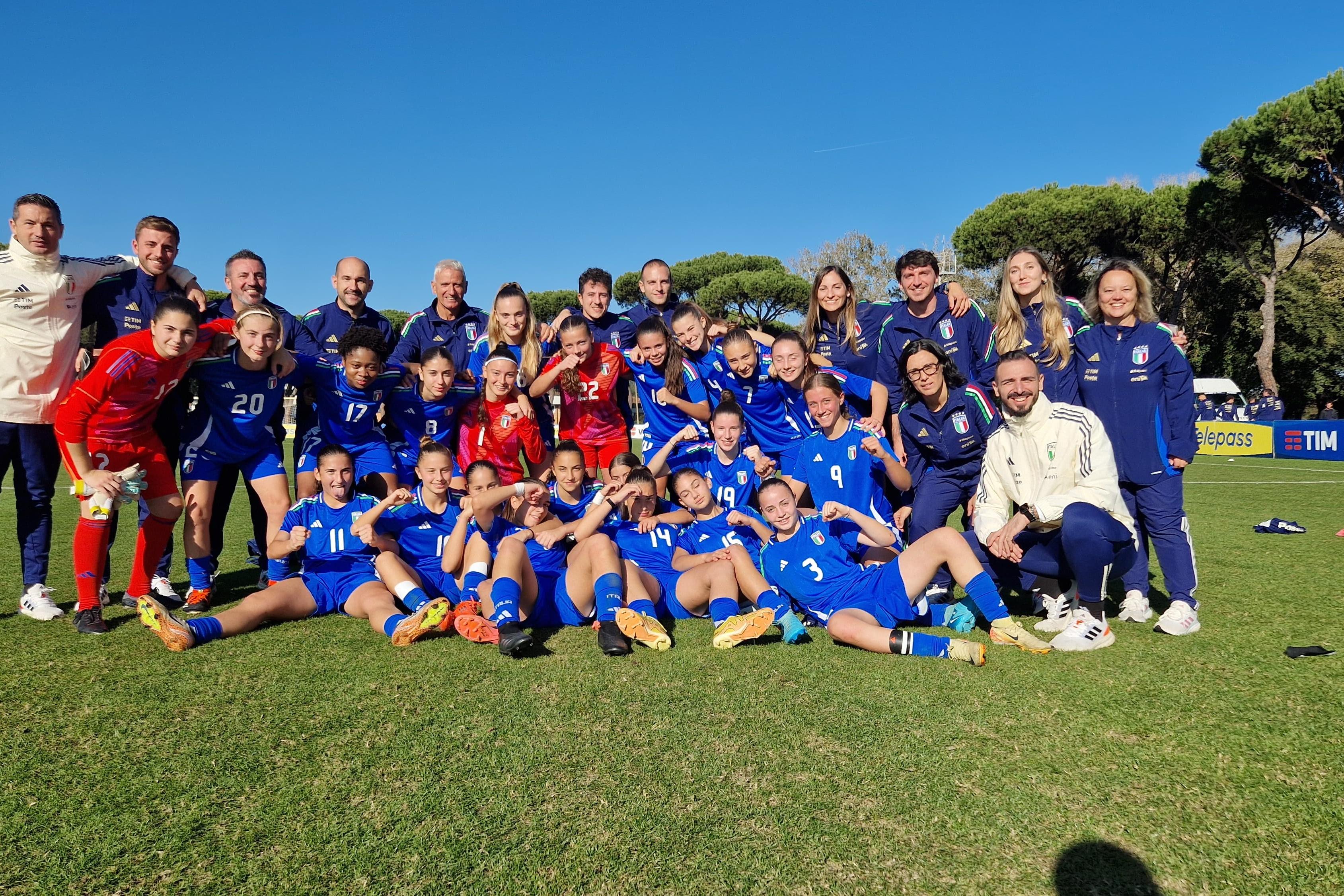 Bella reazione delle Azzurrine, 1-1 con la Germania nel secondo test di Tirrenia. Leandri: \"Risposta importante nel percorso formativo\"