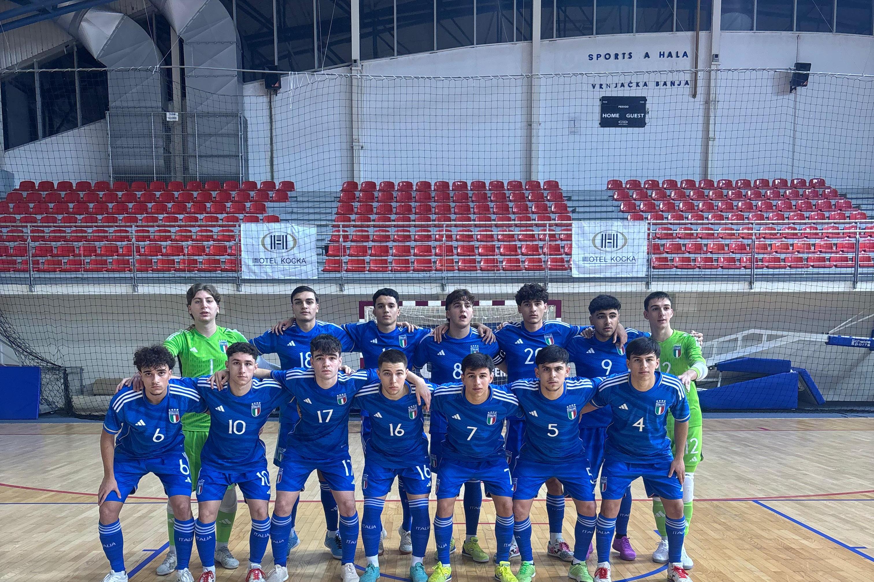 Al torneo ‘Futsal Love Serbia’, Azzurrini ko contro la Spagna. Pedrini: \"Un altro step nel nostro percorso di crescita\"