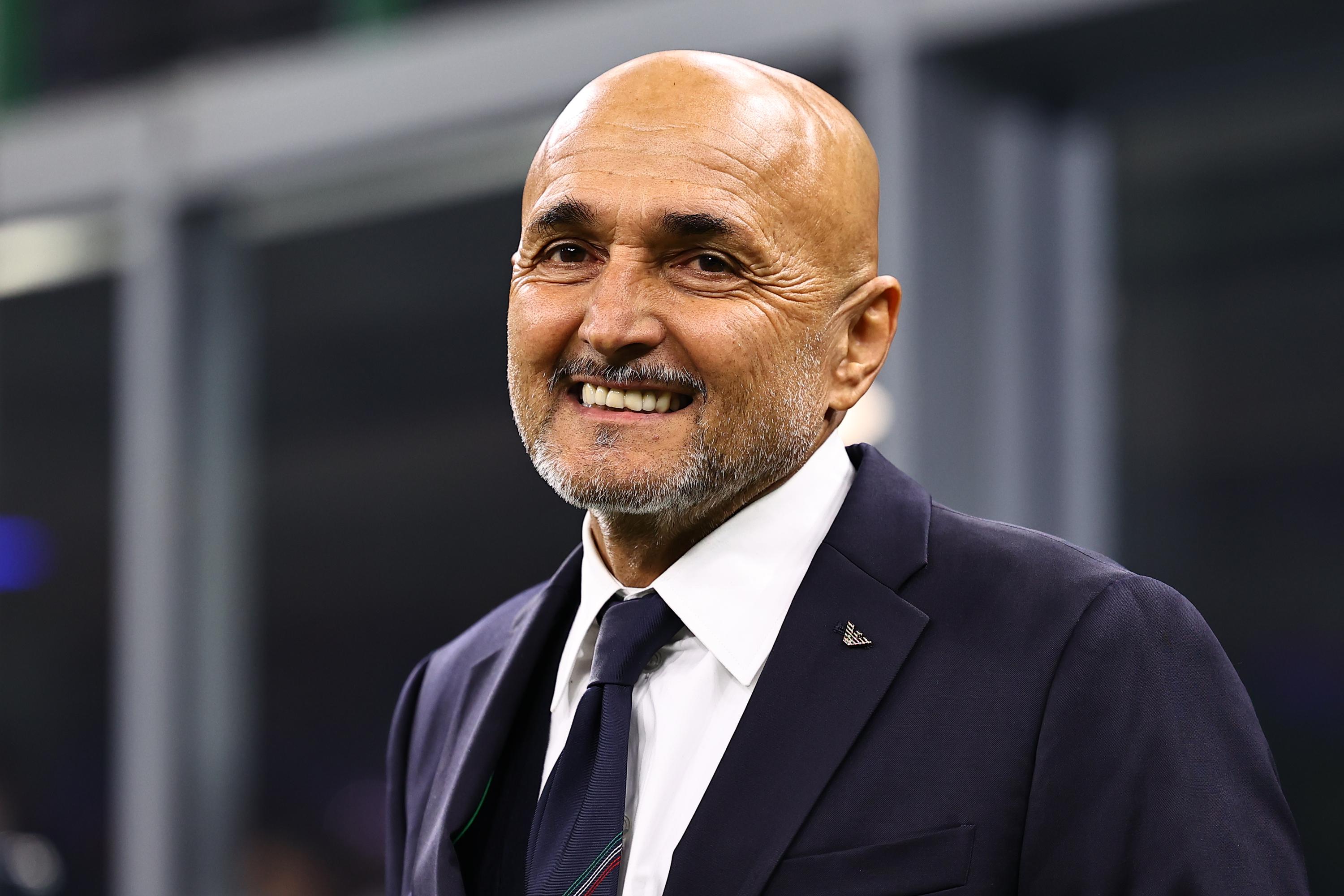 MILAN, ITALY - NOVEMBER 17: Luciano Spalletti head coach of Italy looks on during the UEFA Nations League 2024/25 League A Group A2 match between Italy and France at on November 17, 2024 in Milan, Italy. (Photo by FIGC/FIGC via Getty Images)