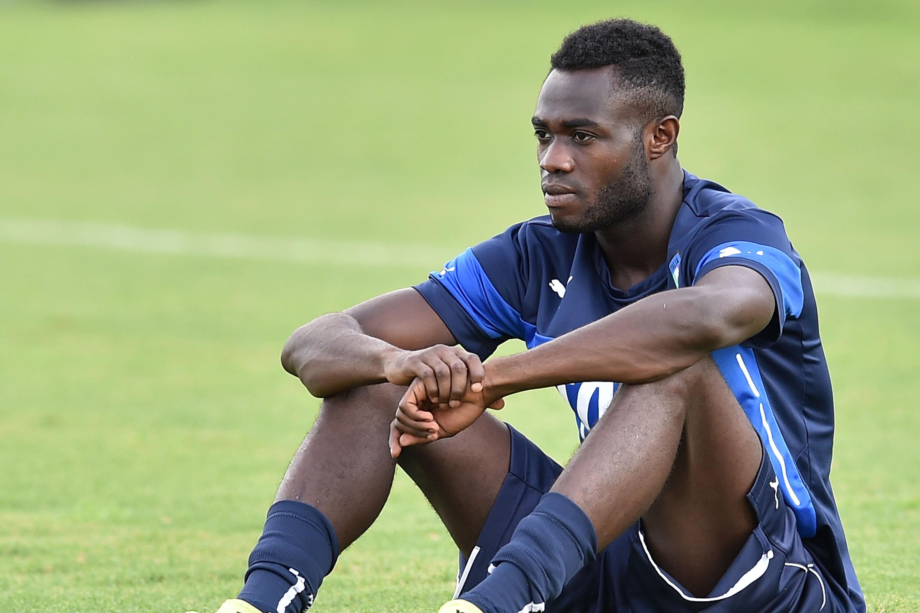 ROME, ITALY - AUGUST 10: Kingsley Boateng of Italy in action during Italy U21 Training Session at Mancini Park Hotel on August 10, 2015 in Rome, Italy. (Photo by Giuseppe Bellini/Getty Images)