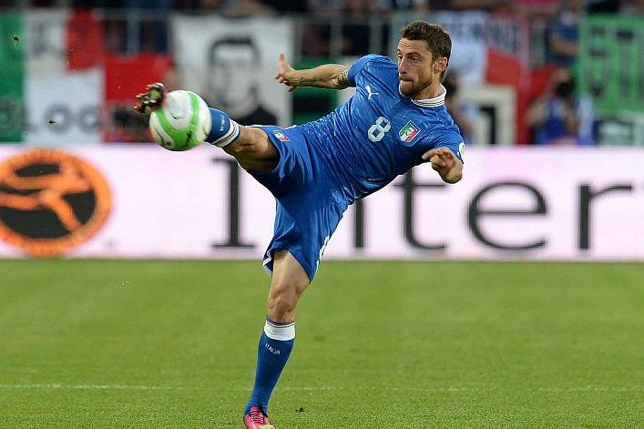 PRAGUE, CZECH REPUBLIC - JUNE 07: Claudio Marchisio during the FIFA 2014 World Cup Qualifier group B match between Czech Republic and Italy at Generali Arena on June 7, 2013 in Prague, Czech Republic.  (Photo by FIGC/FIGC) *** Local Caption *** Claudio Marchisio