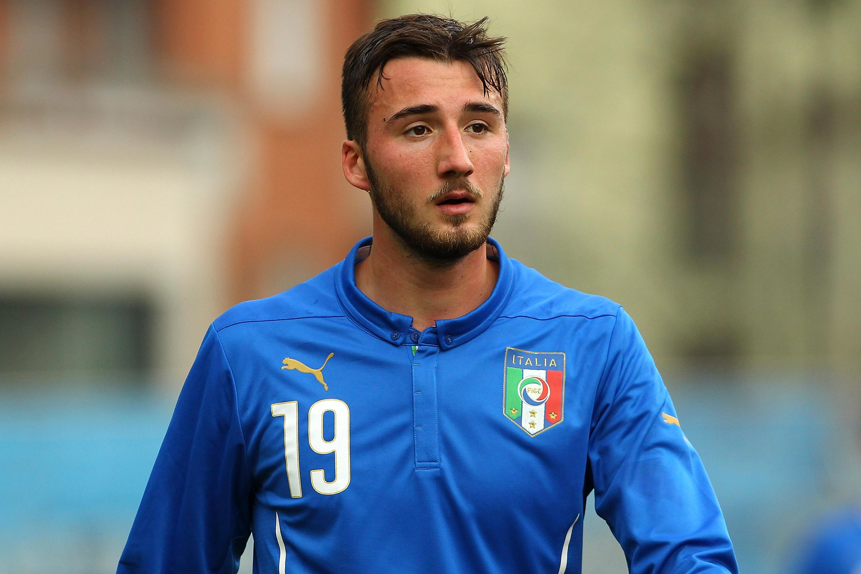 LECCO, ITALY - MARCH 26: Bryan Cristante of Italy looks on during the 4 Nations Tournament match between Italy U20 and Switzerland U20 at Stadio Rigamonti-Ceppi on March 26, 2015 in Lecco, Italy. (Photo by Marco Luzzani/Getty Images)