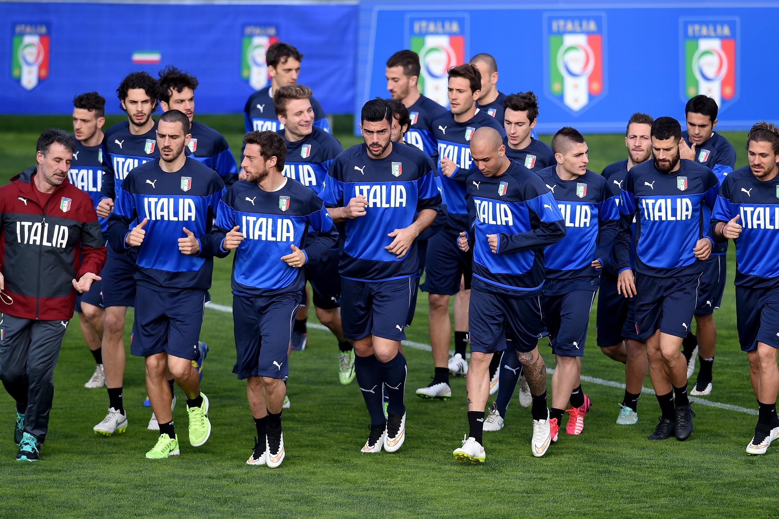 FLORENCE, ITALY - MARCH 23: A general view during Italy Training Session at Coverciano on March 23, 2015 in Florence, Italy. (Photo by Claudio Villa/Getty Images)