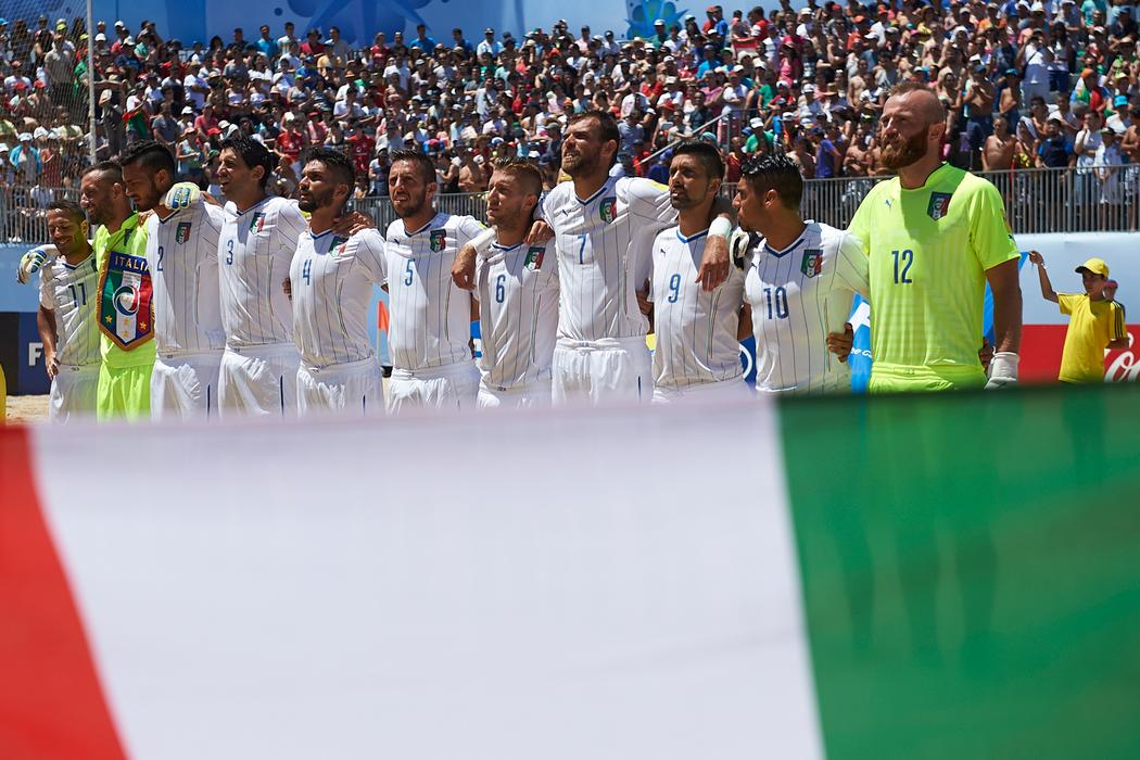 Espinho, Portugal - July, 11: \\nFifa Beach Soccer World Cup Portugal 2015 at Praia da Bahia on July 11, 2015 in Espinho , Portugal. (Photo by Lea Weil
