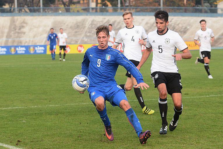 FORLI, ITALY - NOVEMBER 10: Luca Vido of Italy in action during the Four Nations tournament match between Italy U20 and Germany U20 on November 10, 2016 in Forli, Italy. (Photo by Roberto Serra/Iguana Press/Getty Images)