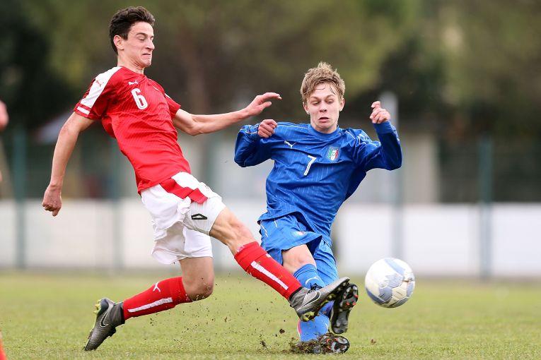 during the International Friendly match between Italy U17 and Austria U17 at on February 21, 2017 in Sesto Fiorentino, Italy.