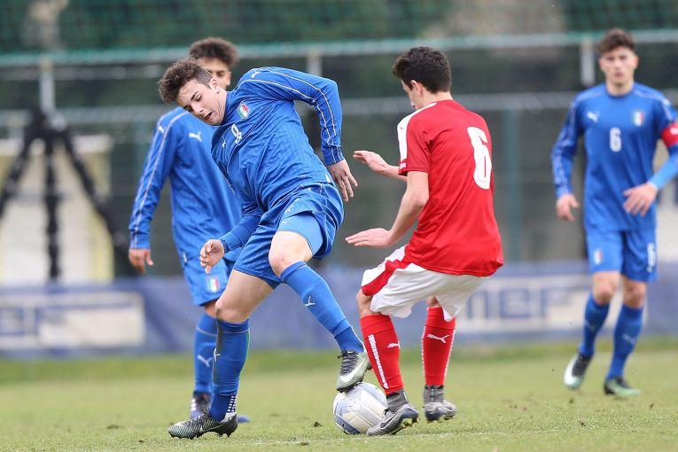 during the International Friendly match between Italy U17 and Austria U17 at  on February 21, 2017 in Sesto Fiorentino, Italy.