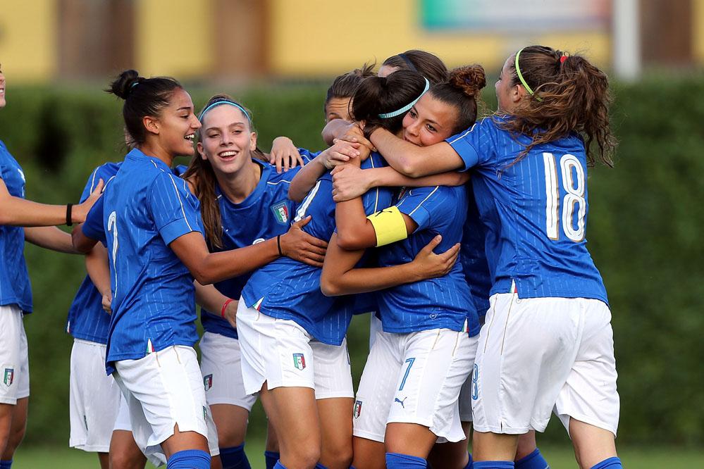 during the match between Italy U19 and Spain U19 on September 12, 2017 in Florence, Italy.