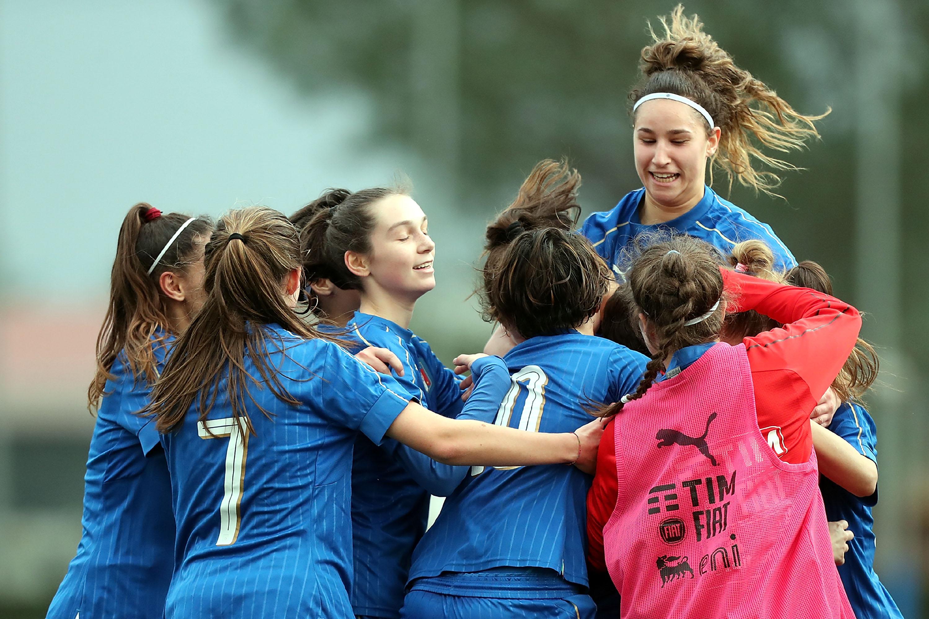 during the U16 Women friendly match between Italy U16 and Slovenia U16 at Coverciano on January 19, 2018 in Florence, Italy.