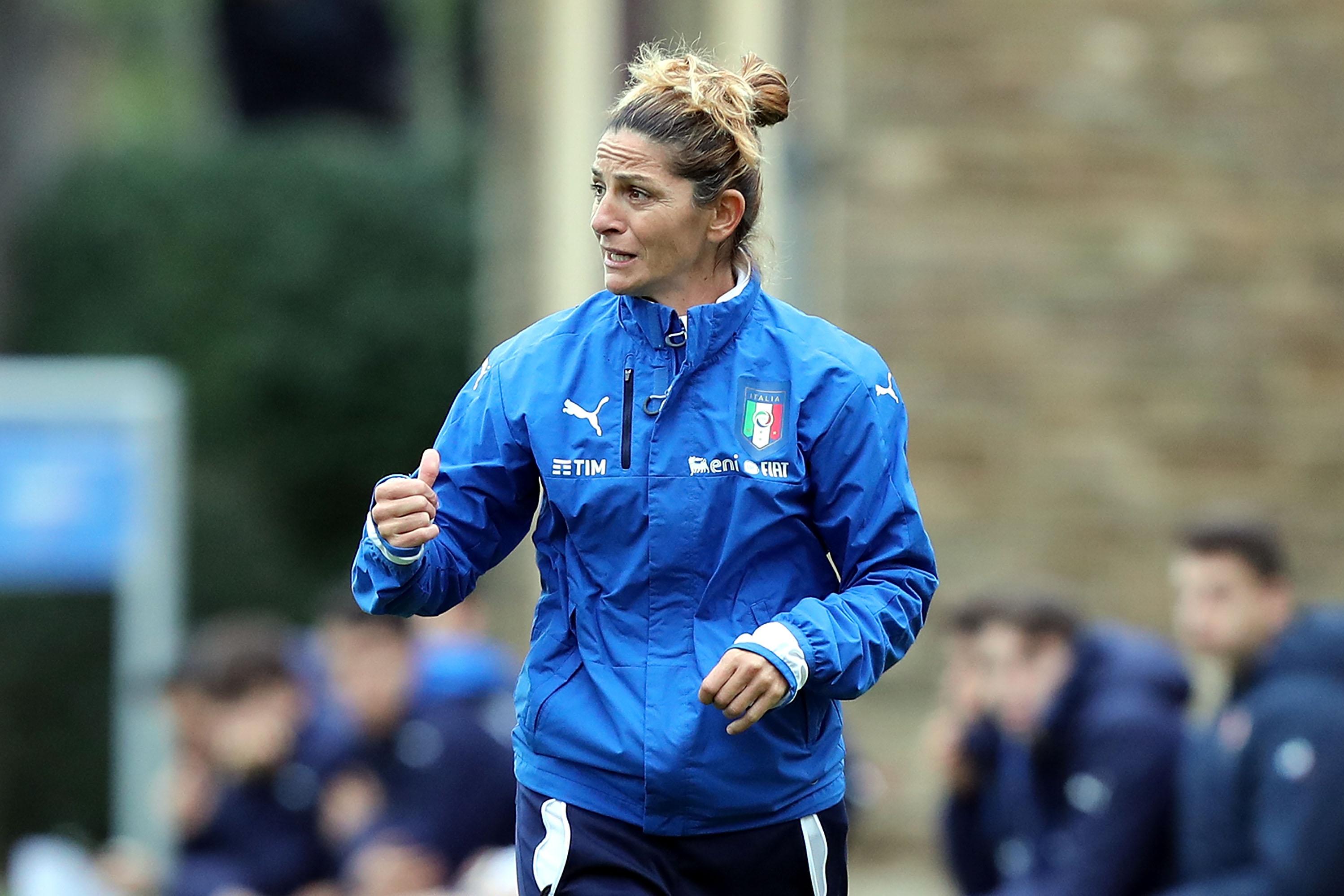 FLORENCE, ITALY - JANUARY 11: Patrizia Panico of FIGC at Coverciano on January 11, 2018 in Florence, Italy.  (Photo by Gabriele Maltinti/Getty Images)