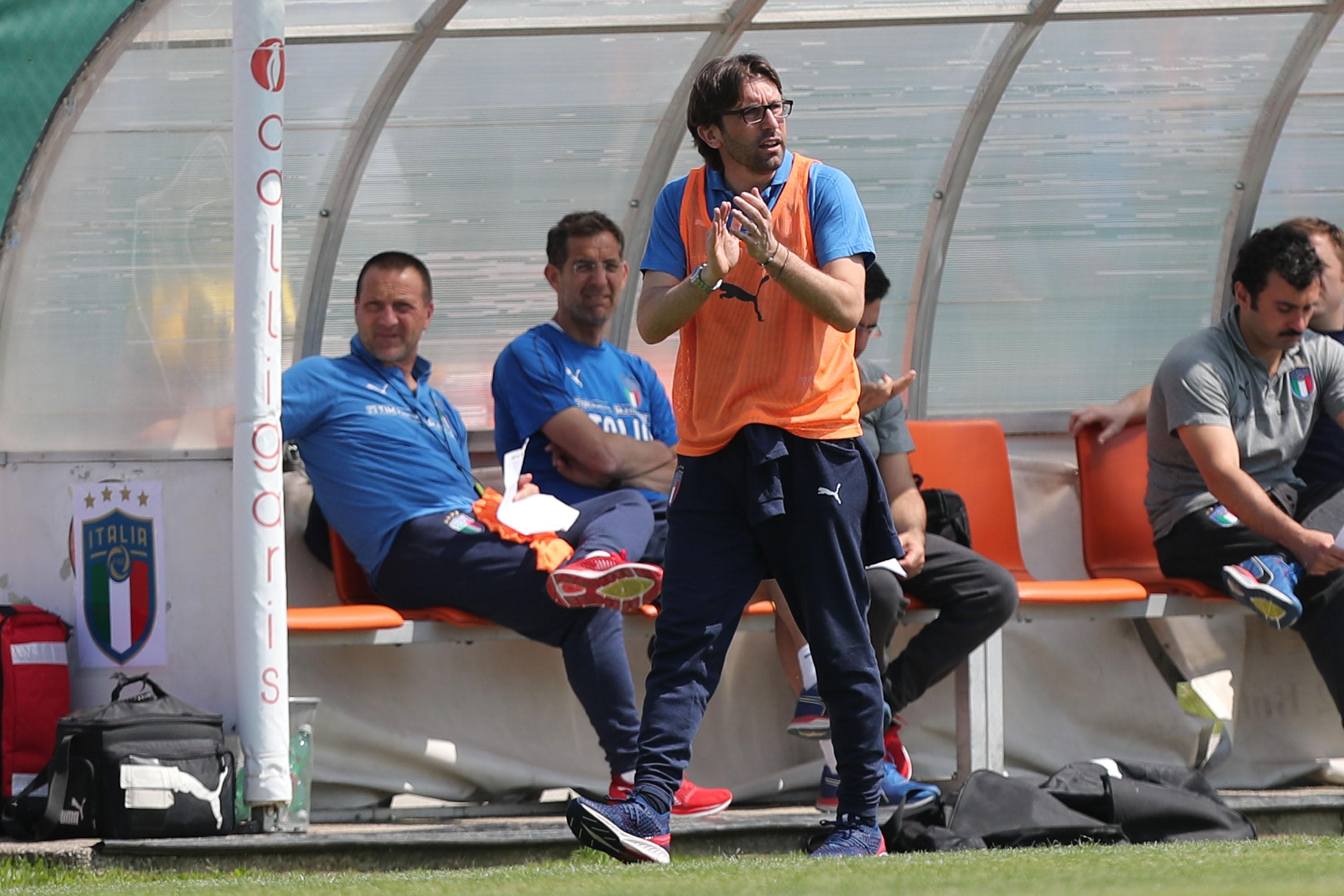 during the match between Italy 20 and Croatia U20 on April 25, 2018 in Manzano, Italy.