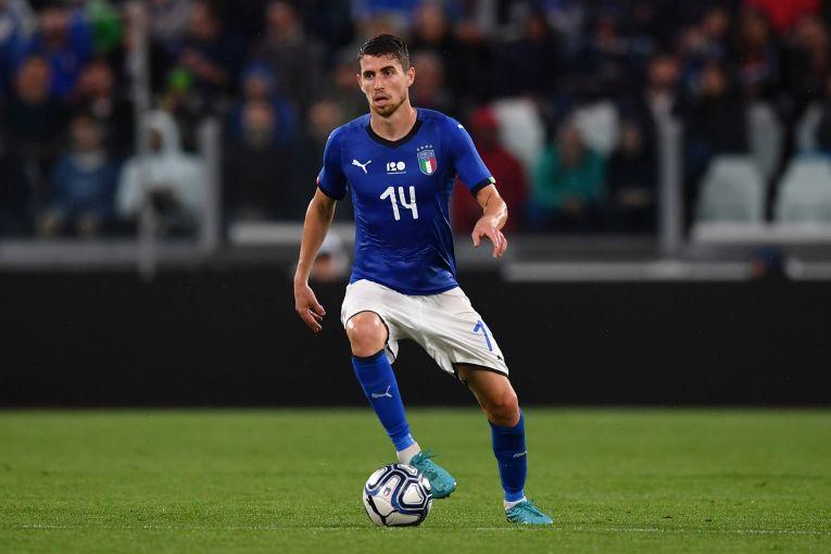 TURIN, ITALY - JUNE 04: Jorginho of Italy in action during the International Friendly match between Italy and Netherlands at Allianz Stadium on June 4, 2018 in Turin, Italy. (Photo by Valerio Pennicino/Getty Images)