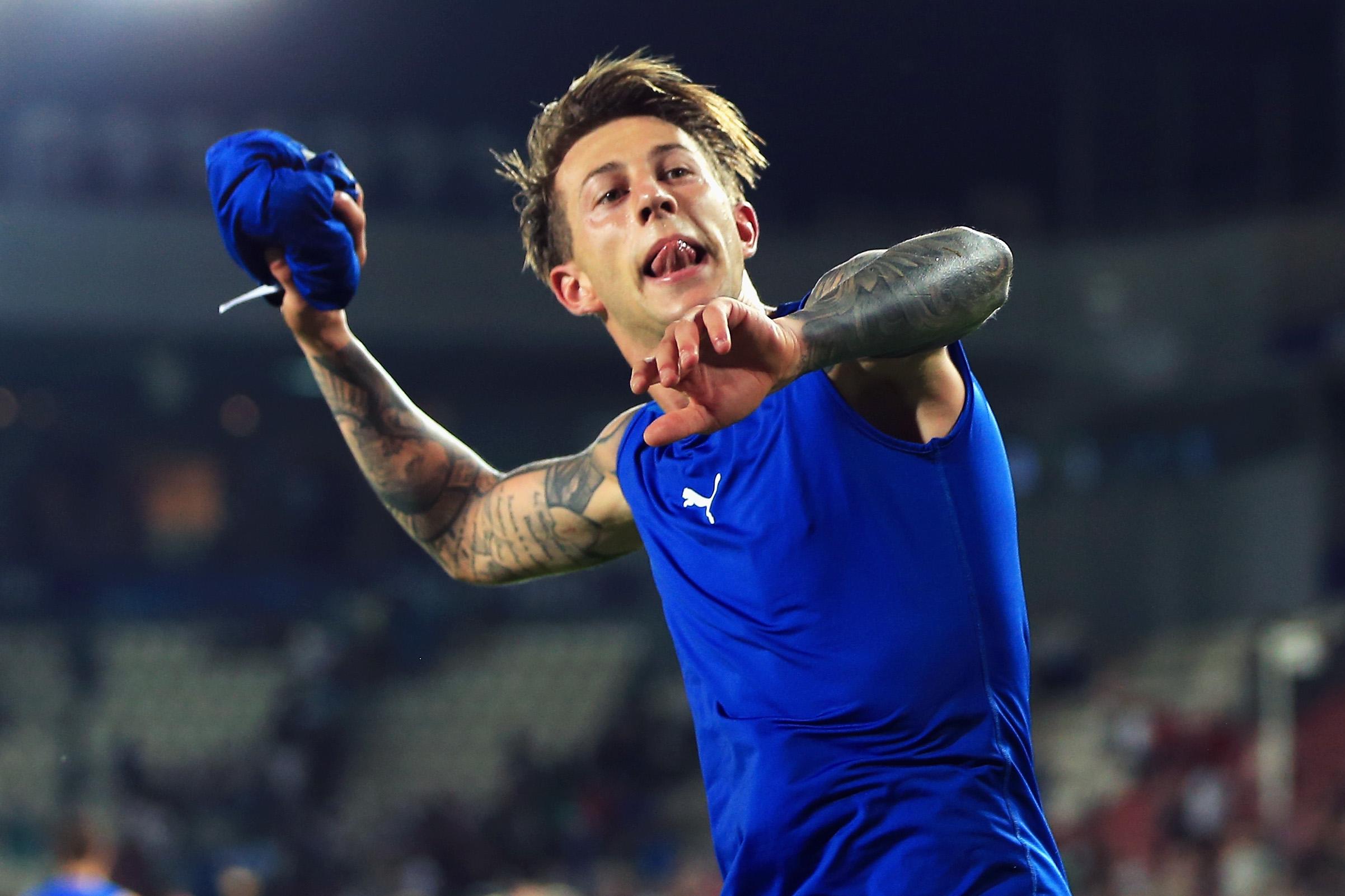 KRAKOW, POLAND - JUNE 24:  Federico Bernardeschi of Italy celebrates victory after the 2017 UEFA European Under-21 Championship Group C match between Italy and Germany at Stadion Cracovia on June 24, 2017 in Krakow, Poland.  (Photo by Stephen Pond/Getty Images)