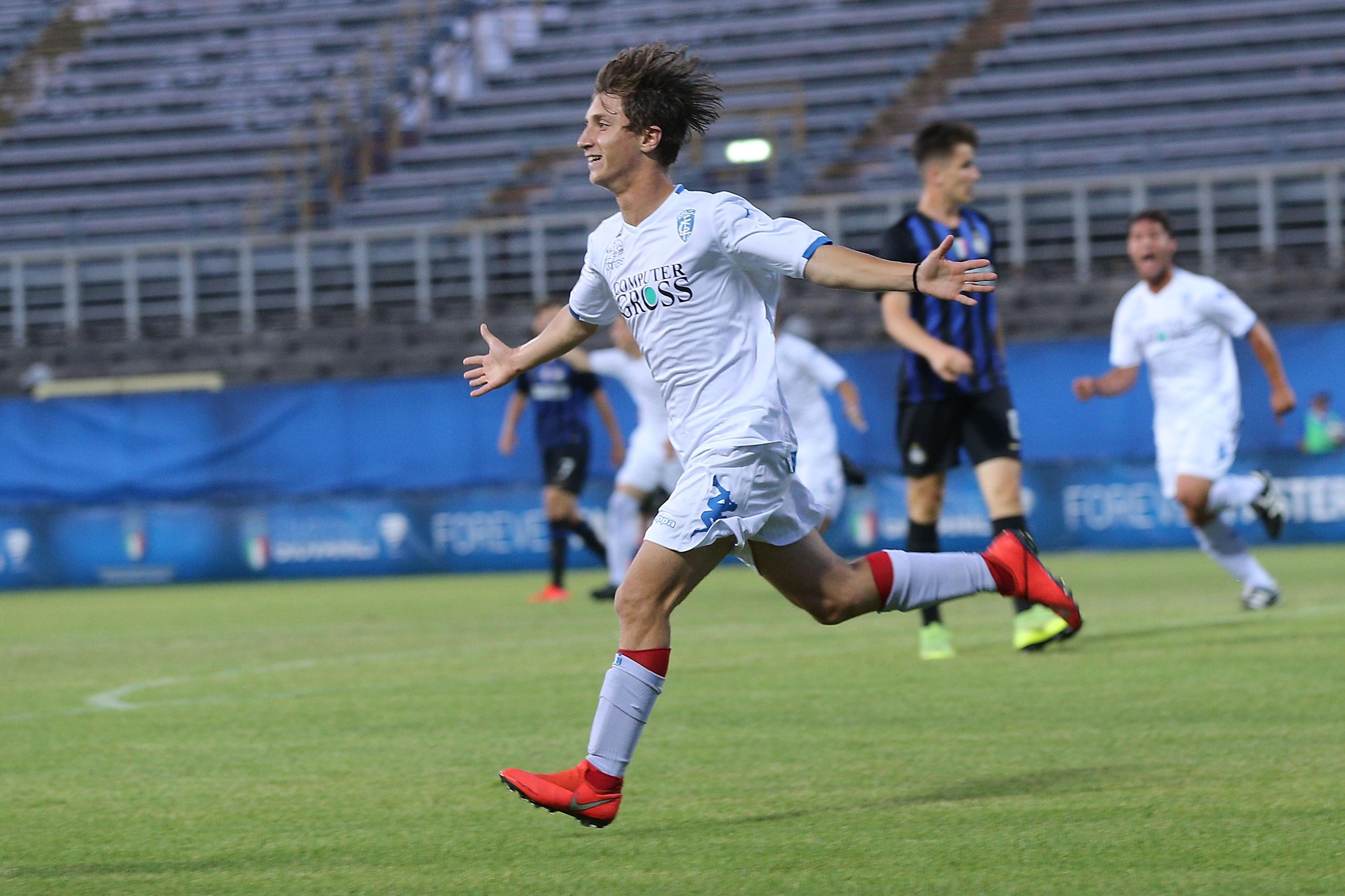 during the Serie A & B Under 16 Playoff Final between FC Internazionale U16 v Empoli FC U16 at Stadio Bruno Benelli on June 15, 2019 in Ravenna, Italy.