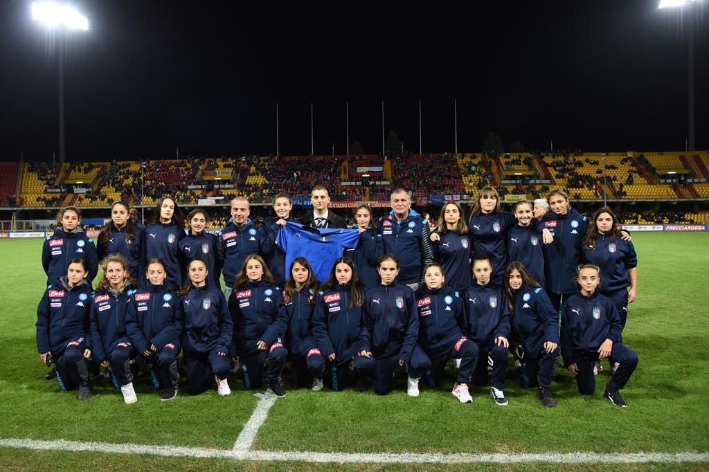 Benevento: premiate le calciatrici del Napoli vincitrici della Danone Nations Cup 2019