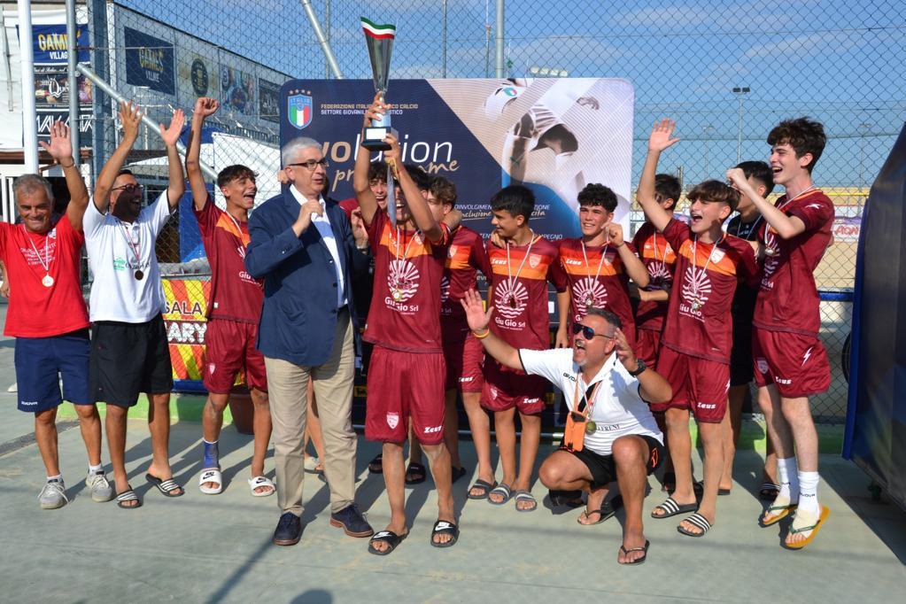 Beach Soccer: Polisportiva Cilento Academy prima classificata nelle finali U15