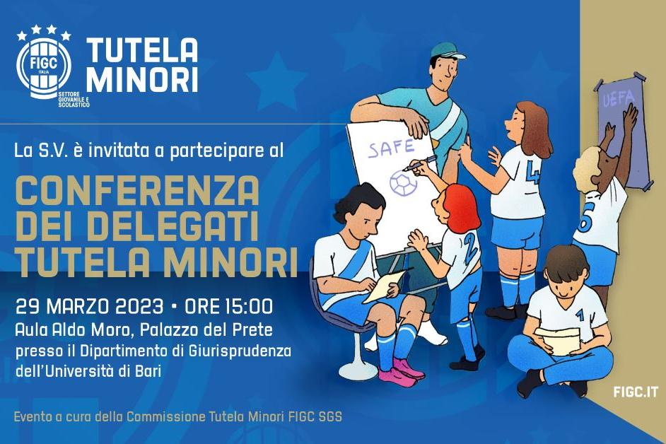 Mercoledì 29 marzo a Bari l’incontro con i delegati regionali per la tutela dei minori tesserati per le società