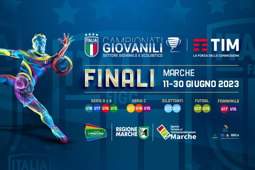 Finali Giovanili TIM 2023: destinazione Marche. Dall'11 al 30 giugno in palio 11 scudetti, dall'Under 18 all'Under 15