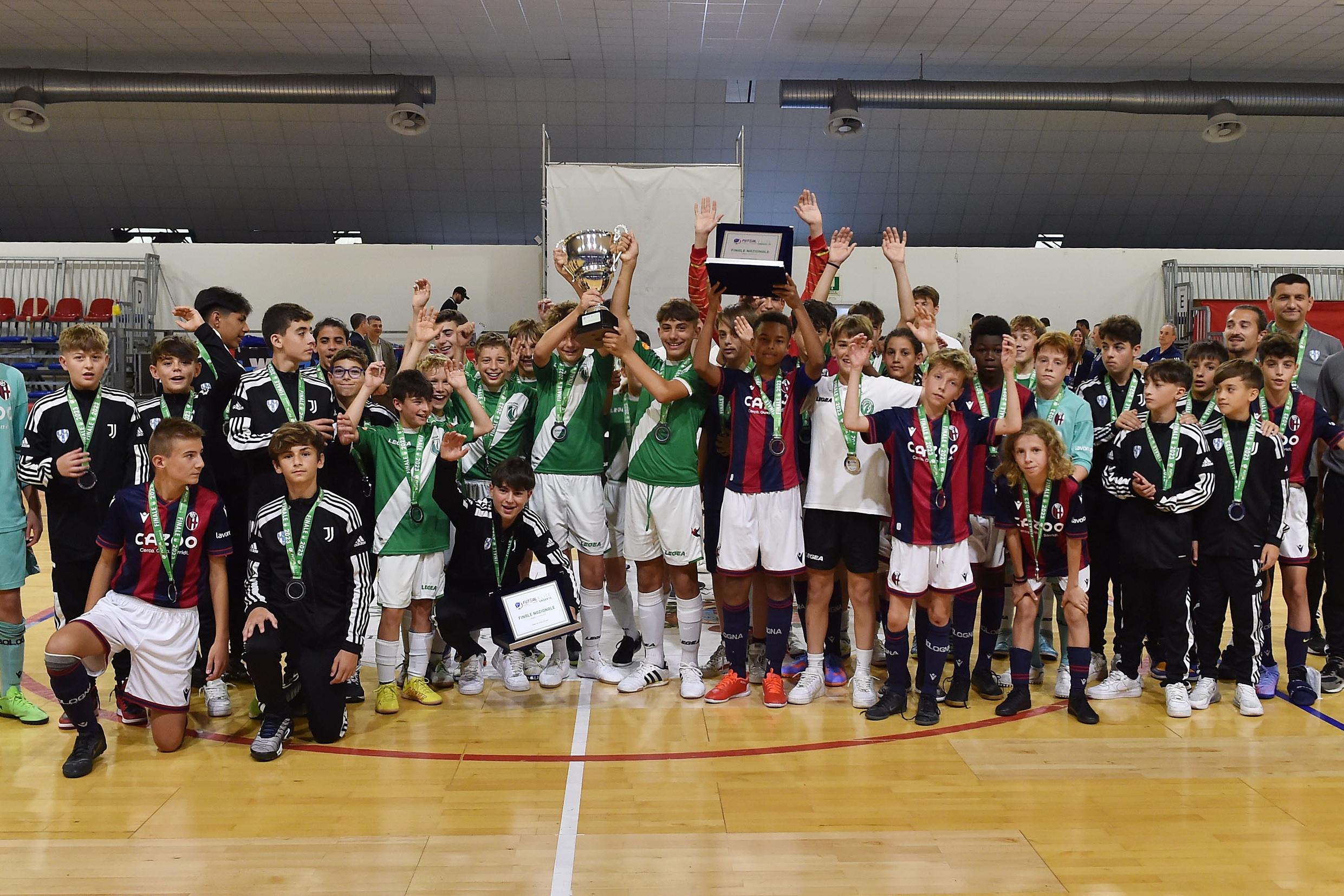 Under 13 Futsal Elite, a Pesaro la Liventina vince la fase finale del torneo davanti a Bologna e Fair Play Messina