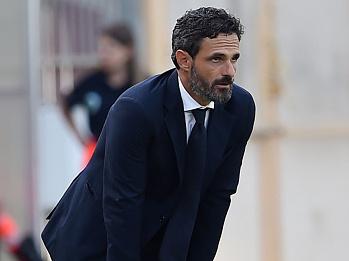 SAN BENEDETTO DEL TRONTO, ITALY - JUNE 21: Marco Ciaralli head coach of AS Roma looks on during the Serie A e B U17 Semifinal match between AS Roma and AC Milan at Stadio Riviera delle Palme on June 21, 2023 in San Benedetto del Tronto, Italy. (Photo by Giuseppe Bellini/Getty Images)