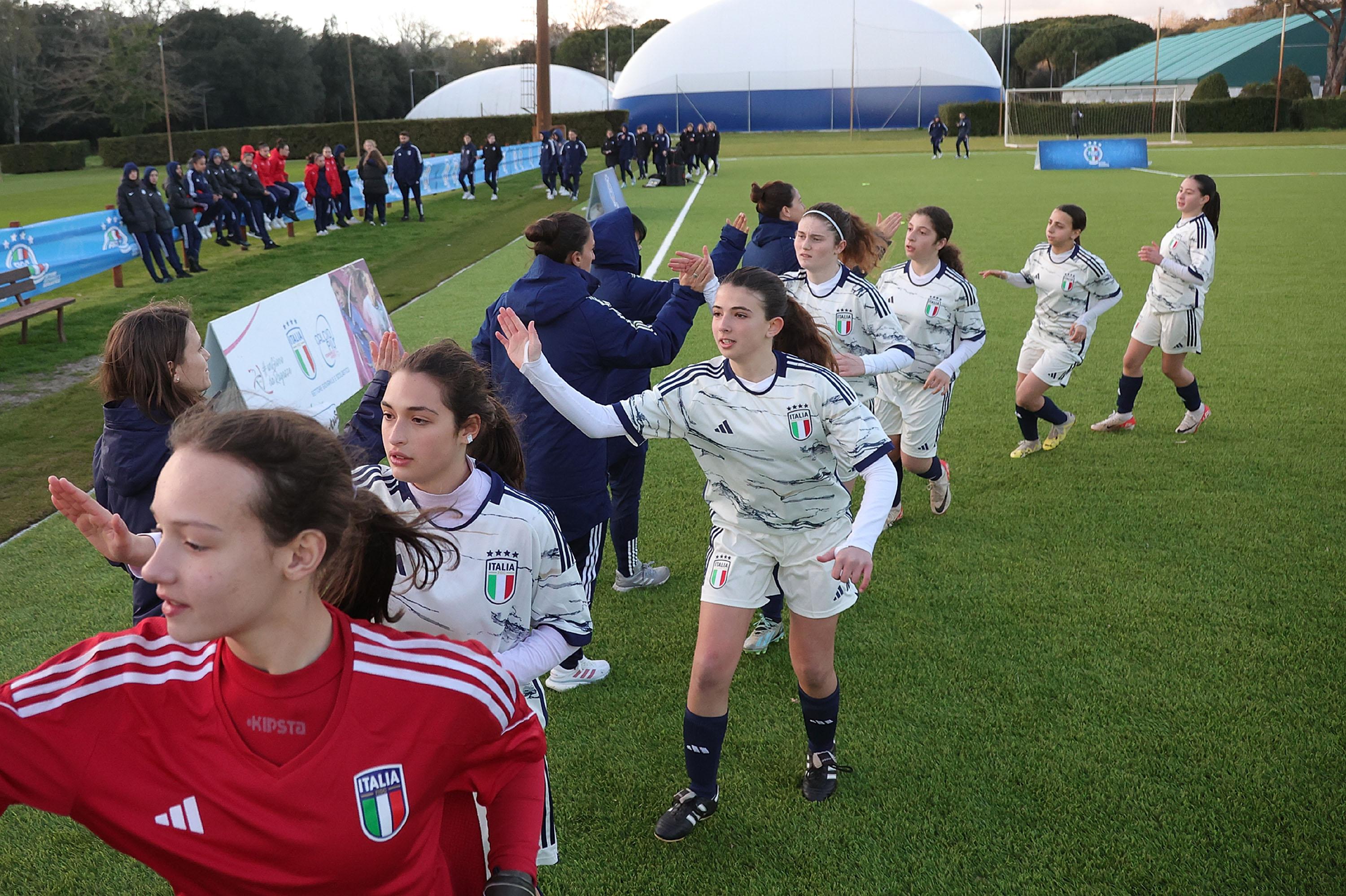 TIRRENIA, ITALY - MARCH 27: <> during the 27/03/2024 FIGC 'Torneo Selezioni Territoriali Calcio' Event on March 27, 2024 in Tirrenia, Italy. (Photo by Gabriele Maltinti/Getty Images)