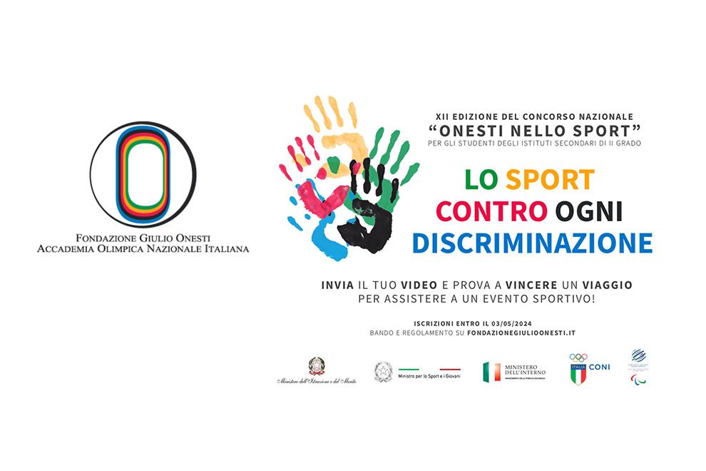 'Onesti nello Sport' al via il concorso nazionale rivolto agli studenti per diffondere la cultura della legalità in ambito sportivo