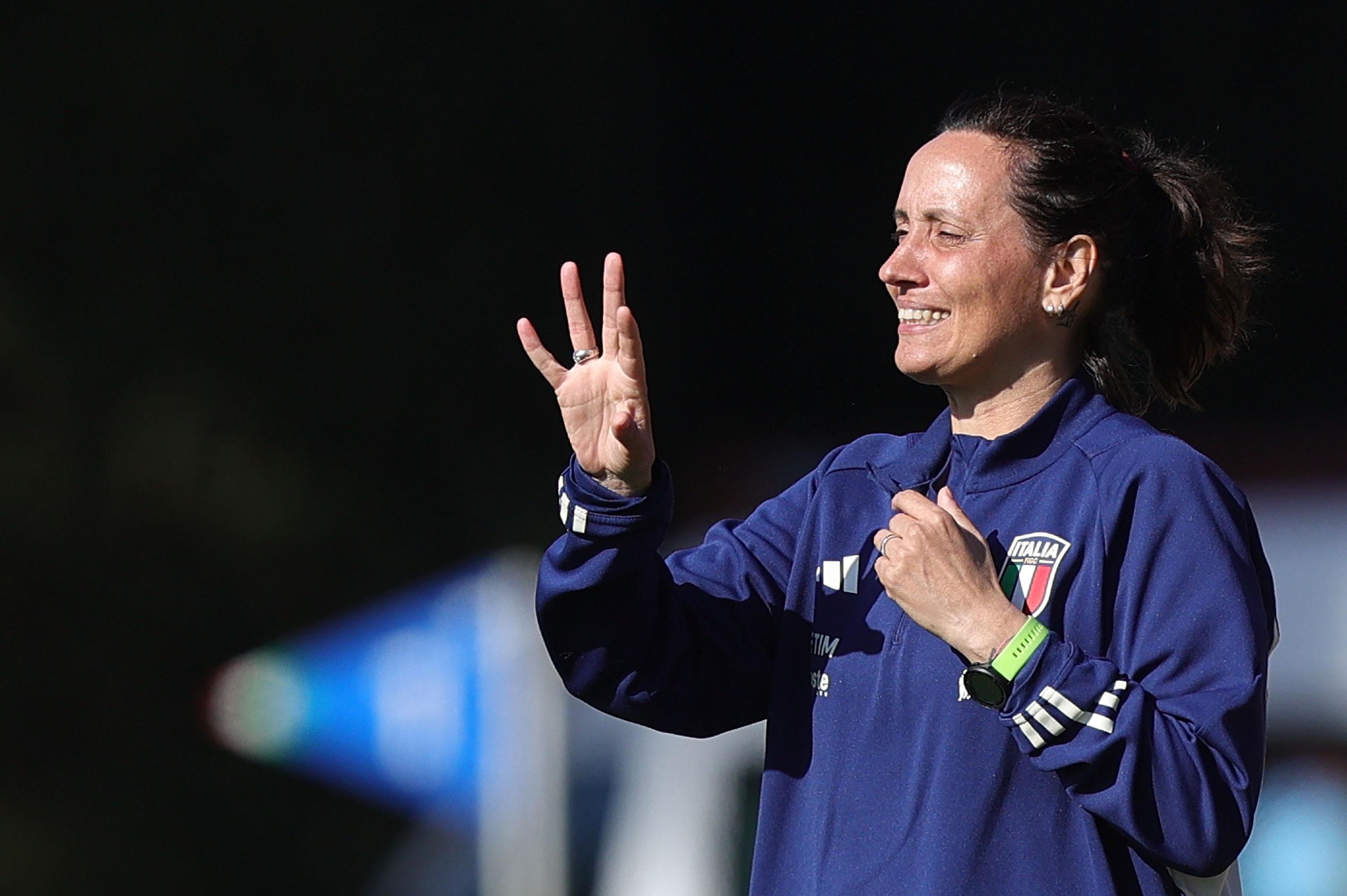 TIRRENIA, ITALY - MARCH 7: <> during the International friendly match between Italy U15 Women v San Marino U15 Women on March 7, 2024 in Tirrenia, Italy. (Photo by Gabriele Maltinti/Getty Images)