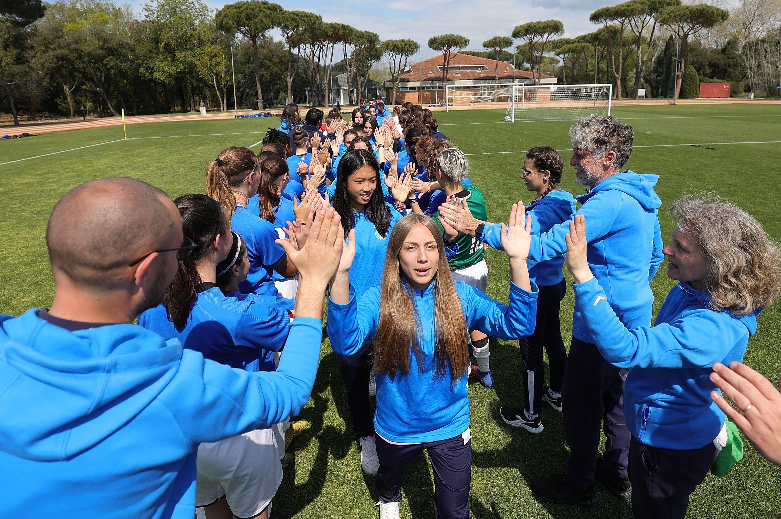 during the Football +15 and Women's Under 15 Territorial Selections Event on April 9, 2023 in Tirrenia, Italy.