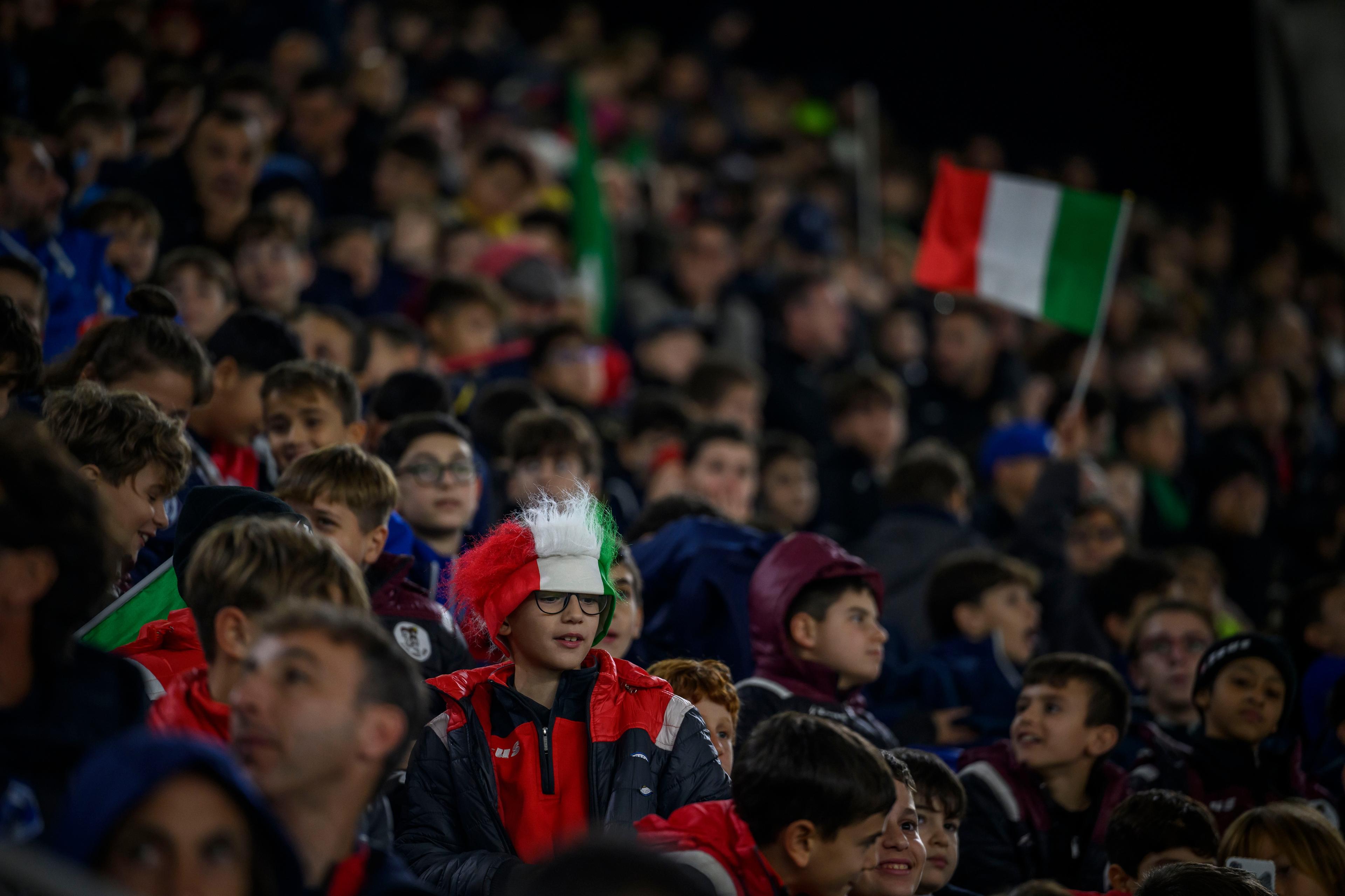 ROME, ITALY - NOVEMBER 17: <> during the UEFA EURO 2024 European qualifier match between Italy and North Macedonia at Stadio Olimpico on November 17, 2023 in Rome, Italy. (Photo by Antonio Masiello/Getty Images)