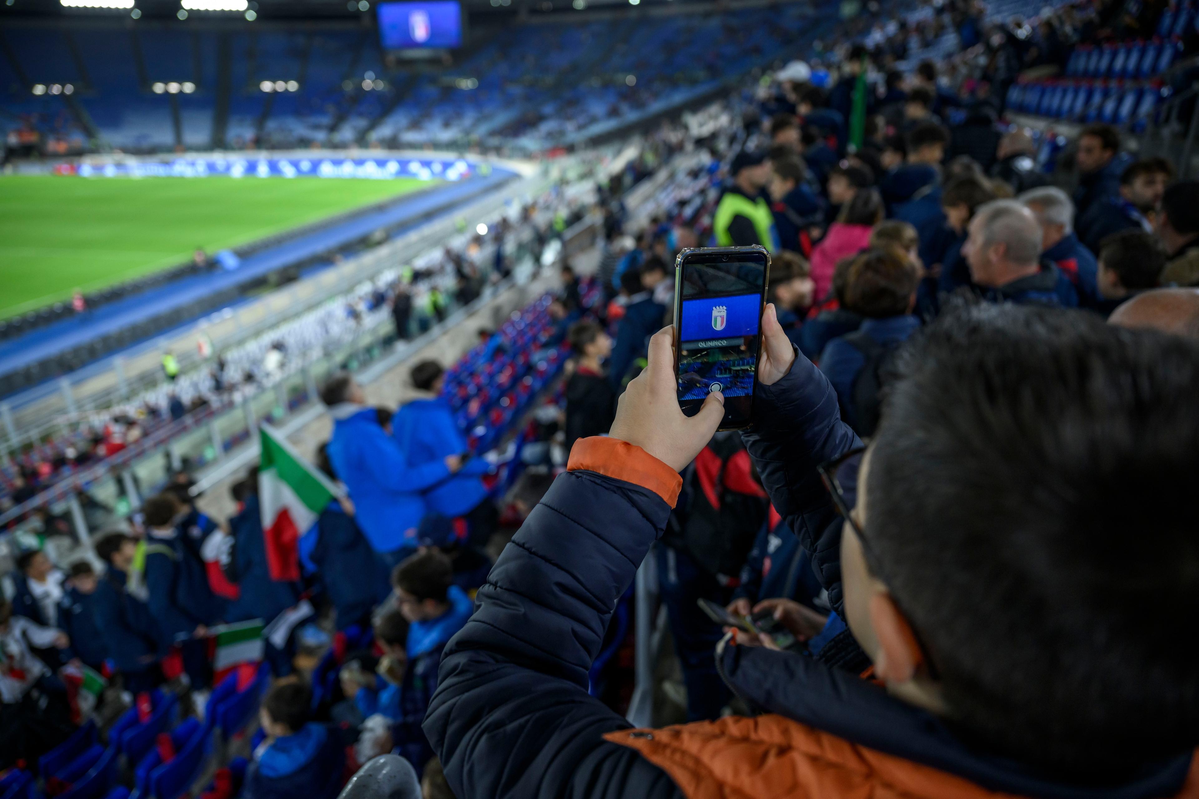 ROME, ITALY - NOVEMBER 17: <> during the UEFA EURO 2024 European qualifier match between Italy and North Macedonia at Stadio Olimpico on November 17, 2023 in Rome, Italy. (Photo by Antonio Masiello/Getty Images)
