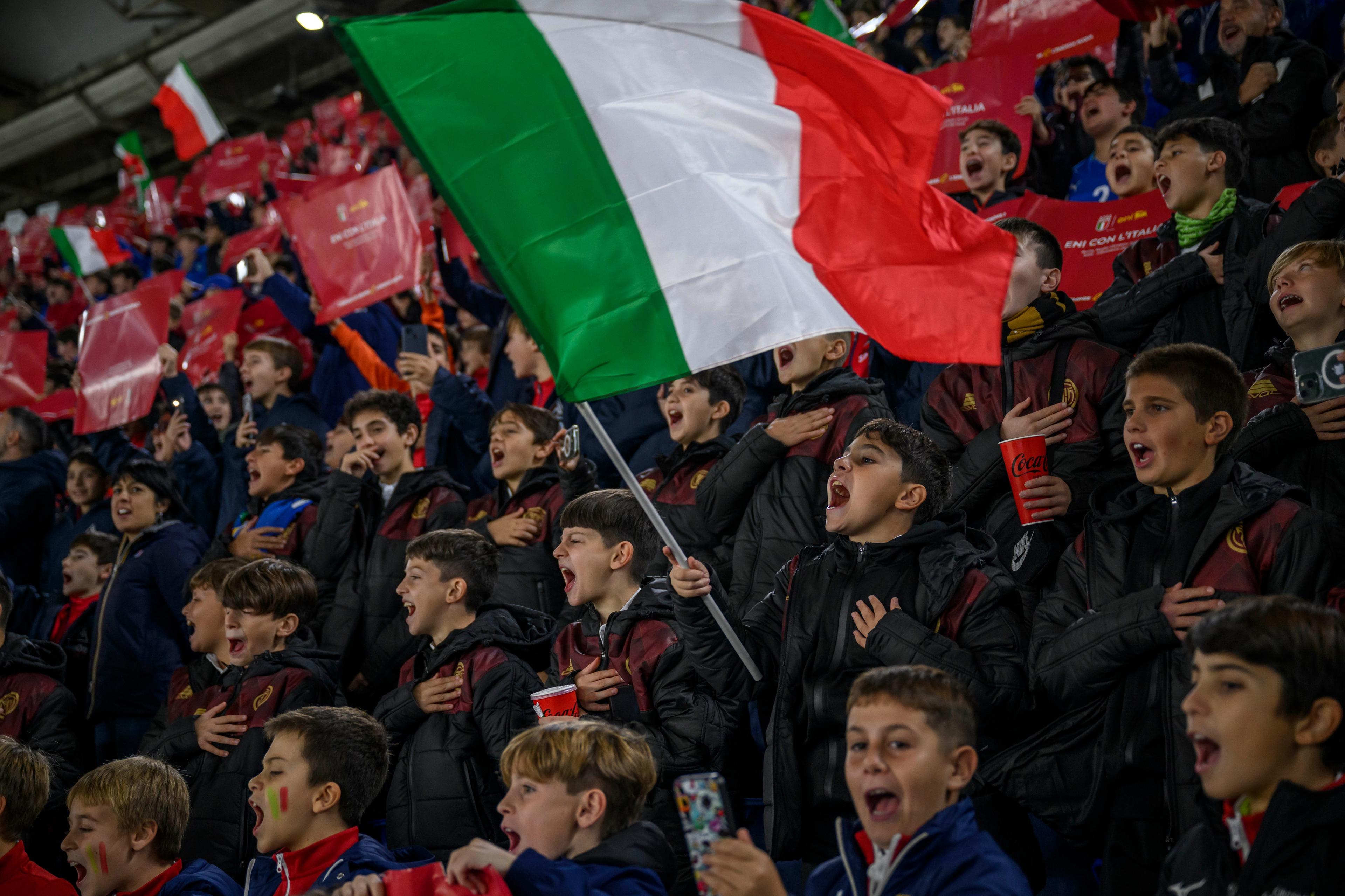 ROME, ITALY - NOVEMBER 17: <> during the UEFA EURO 2024 European qualifier match between Italy and North Macedonia at Stadio Olimpico on November 17, 2023 in Rome, Italy. (Photo by Antonio Masiello/Getty Images)