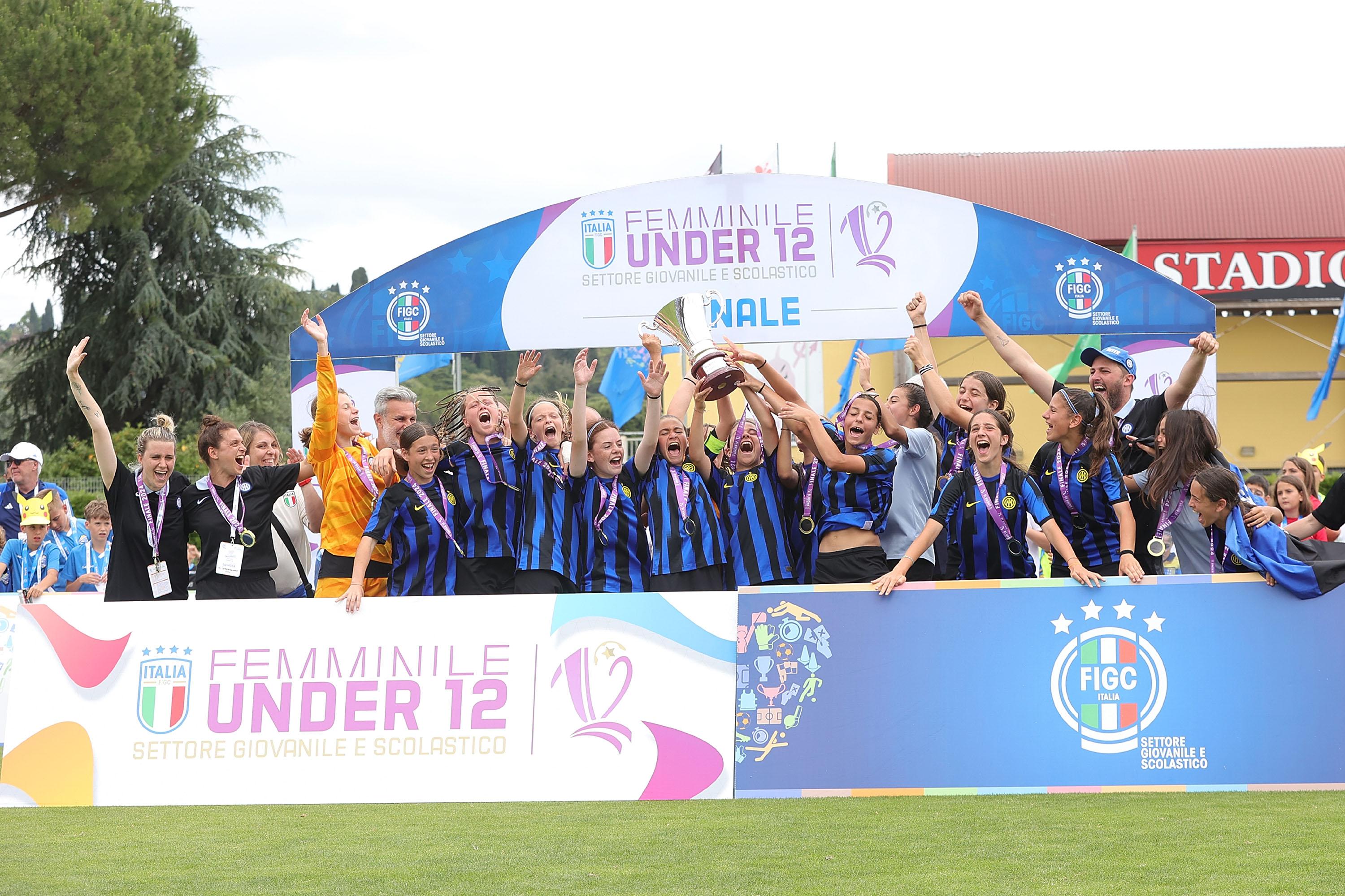 Under 12 femminile, l’Inter vince il torneo nazionale a Coverciano per il secondo anno consecutivo