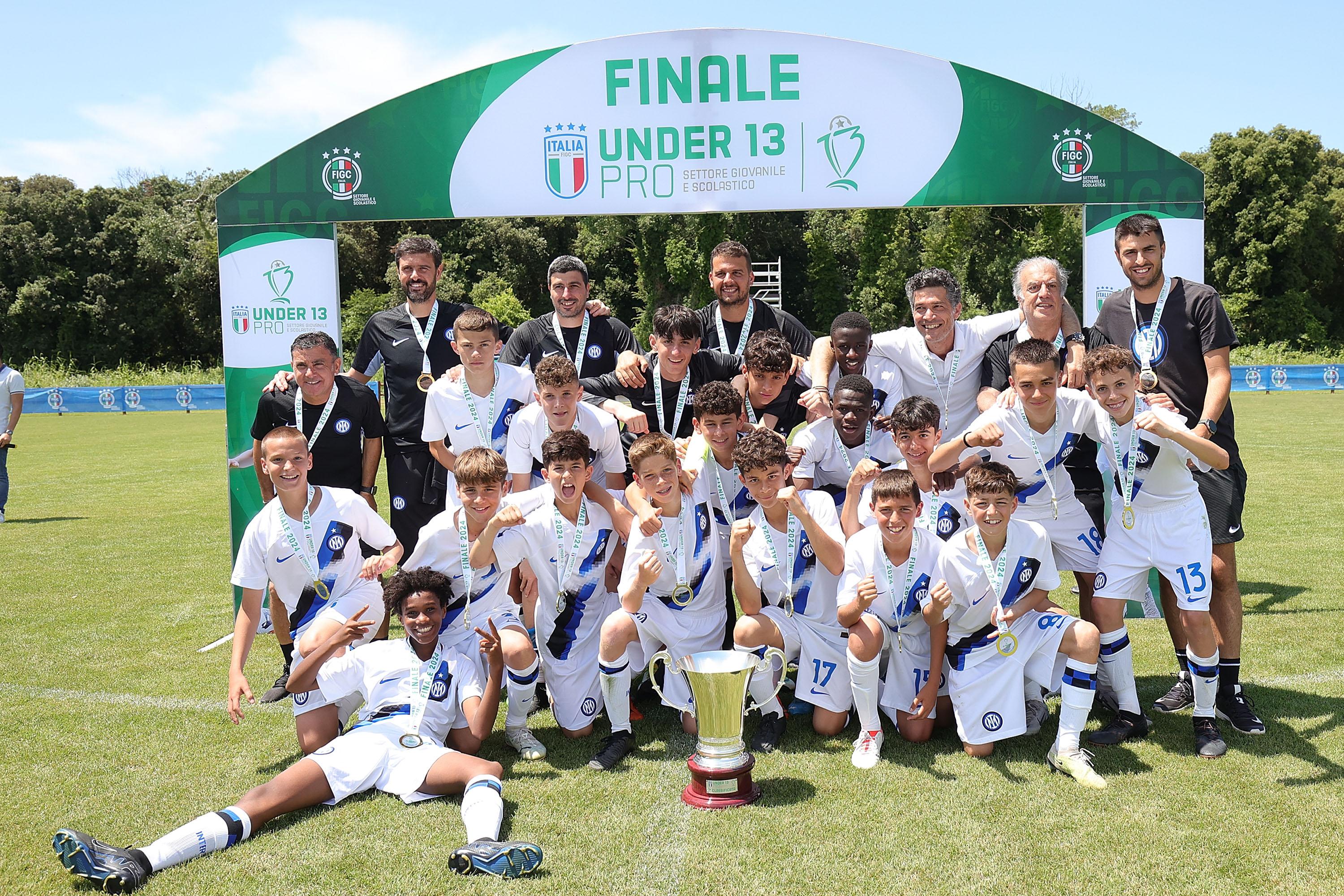Under 13 Pro, successo dell'Inter nella finale nazionale: \"Tutto merito di questo fantastico gruppo di ragazzi\"