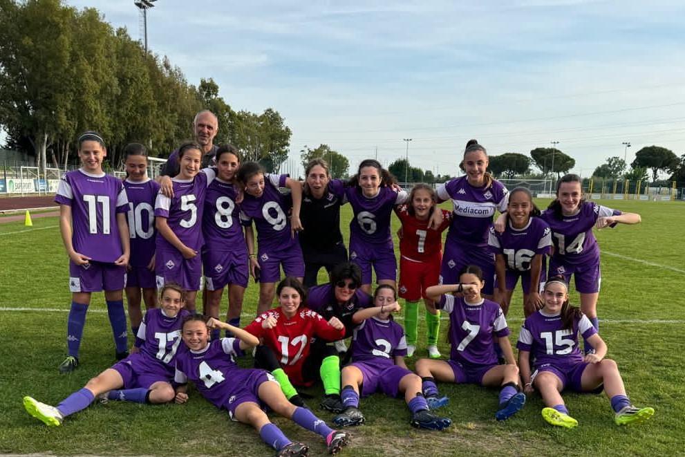 Under 12 Femminile, Fiorentina prima squadra qualificata alla fase nazionale: le viola si aggiudicano il girone di San Giuliano Terme