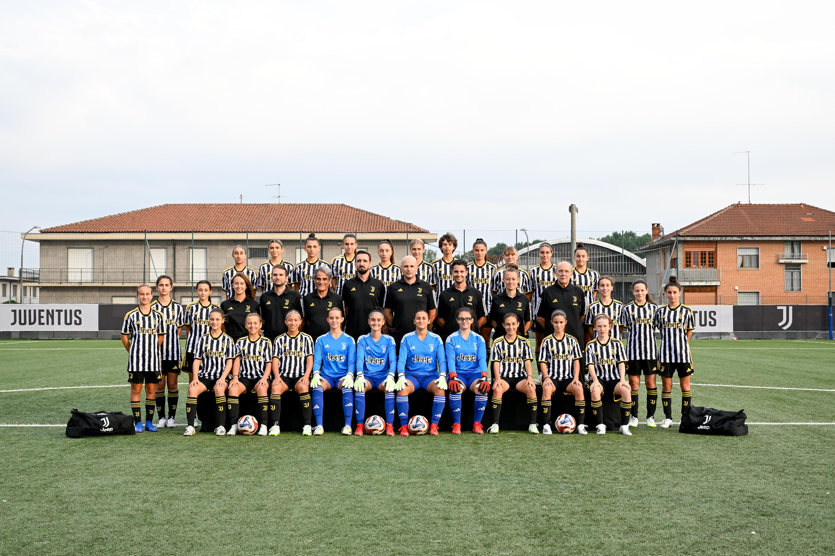 TURIN, ITALY - SEPTEMBER 13: Juventus Women U15 official team photo on September 13, 2023 in Turin, Italy. (Photo by Daniele Badolato - Juventus FC/Juventus FC via Getty Images)