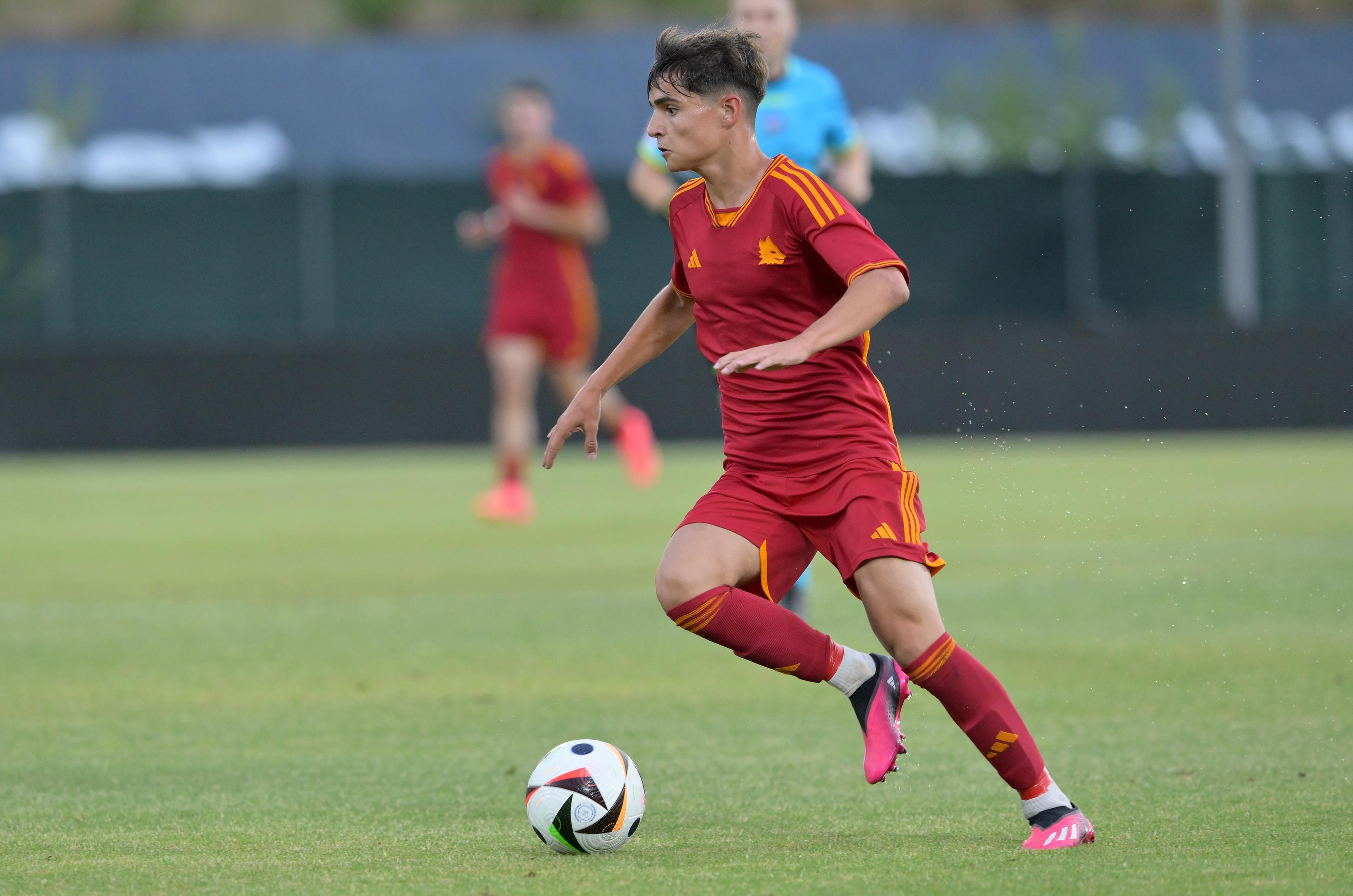 ASCOLI PICENO, ITALY - JUNE 25: during the U15 Serie A e B Final match between AS Roma and Genoa at Stadio Cino e Lillo Del Duca on June 25, 2024 in Ascoli Piceno, Italy. (Photo by Giuseppe Bellini/Getty Images)