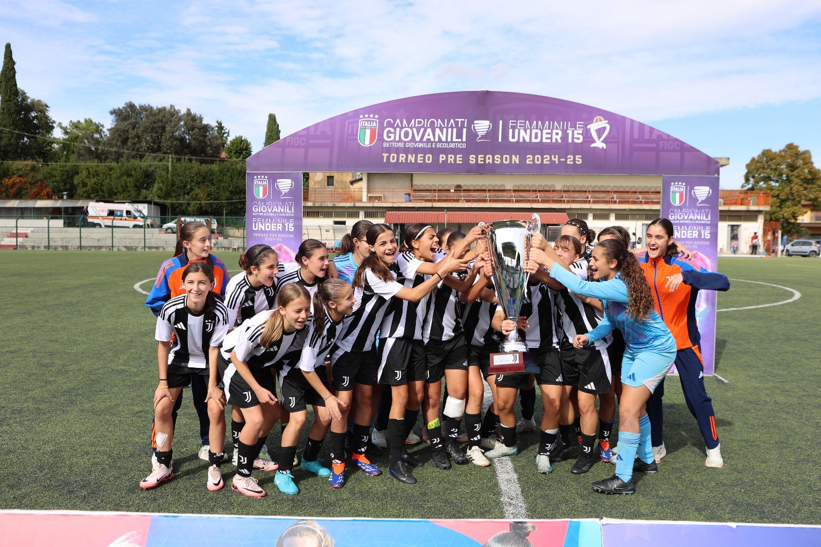 Under 15 Femminile: la Juventus vince il torneo pre season. In finale battuto il Milan per 1-0